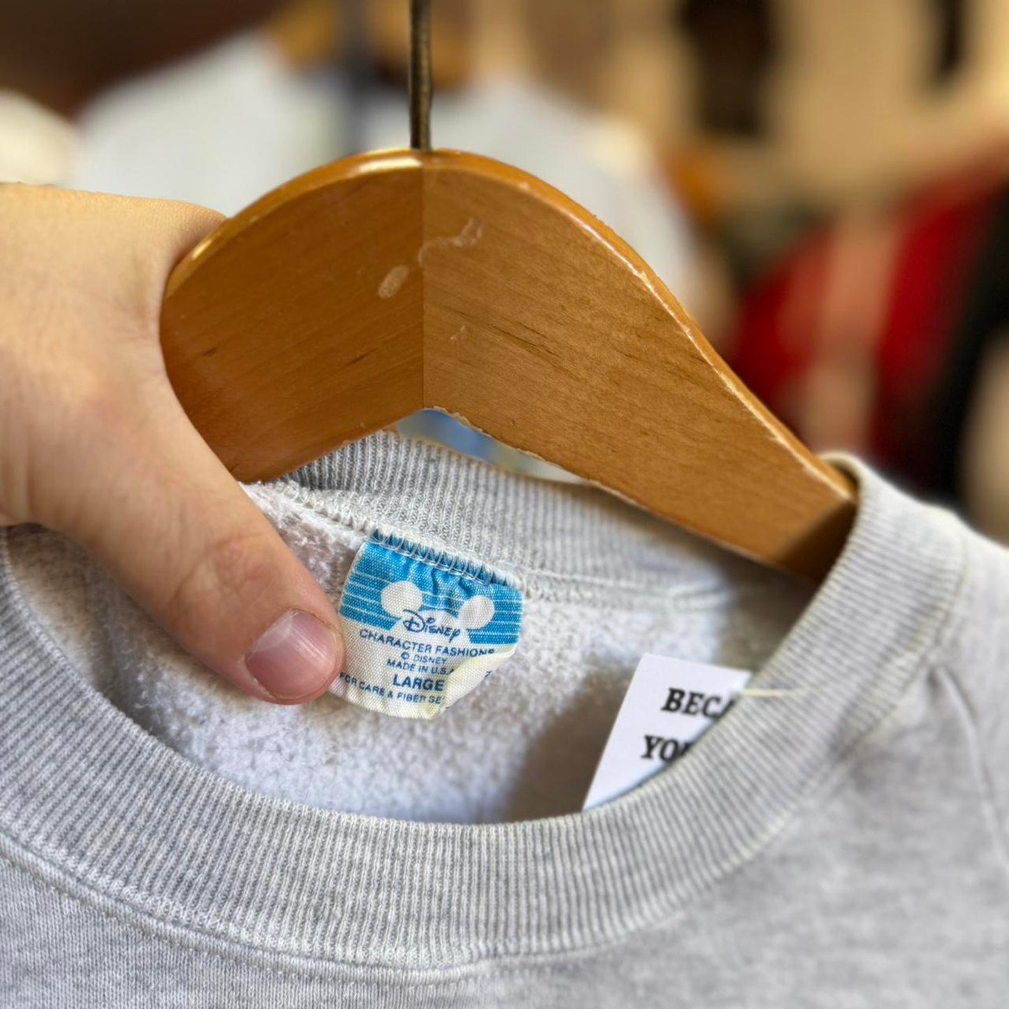 Vintage 80s Mickey Mouse Disney Cartoon Crewneck - Large