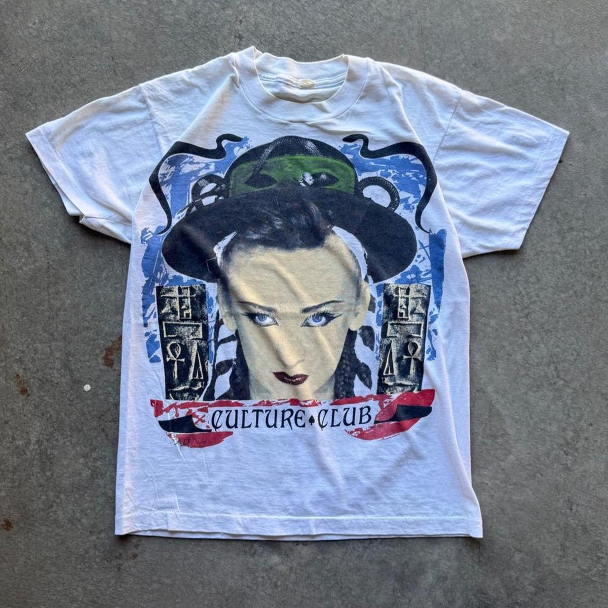 Vintage 1984 Culture Club Tour Band T-Shirt - Large