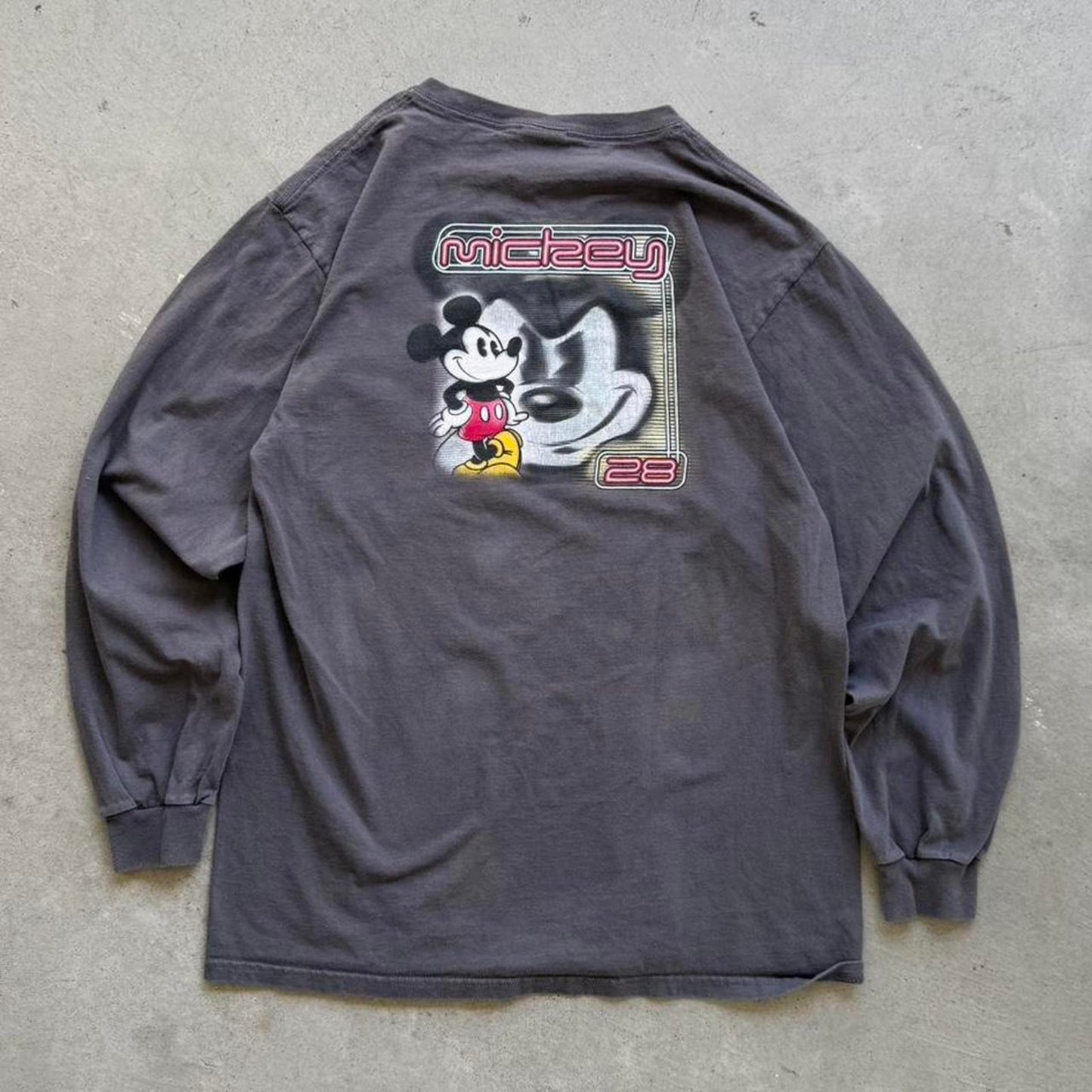 Vintage 90s Disney Mickey Mouse Long Sleeve T-Shirt - Medium