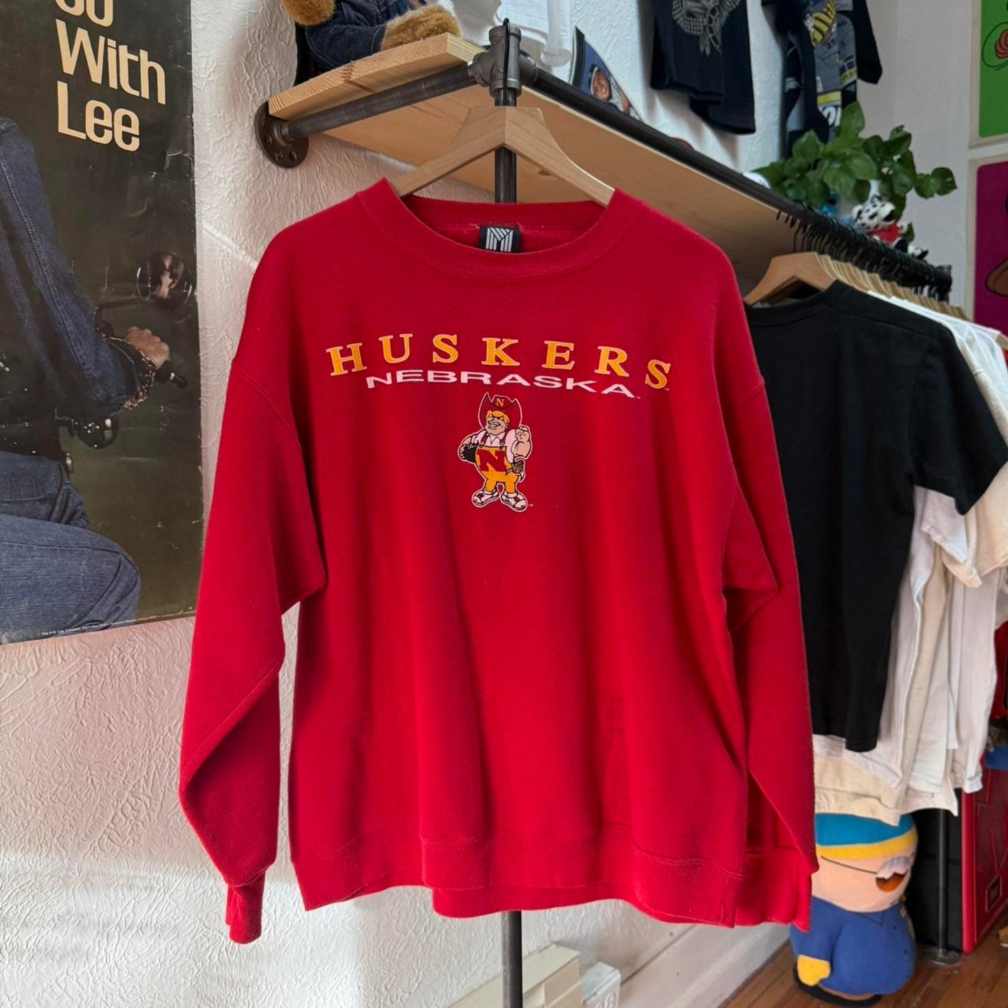 Vintage 90s Nebraska Huskers Herbie Crewneck - X-Large