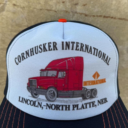 Vintage Nebraska Cornhusker International Trucker Cap