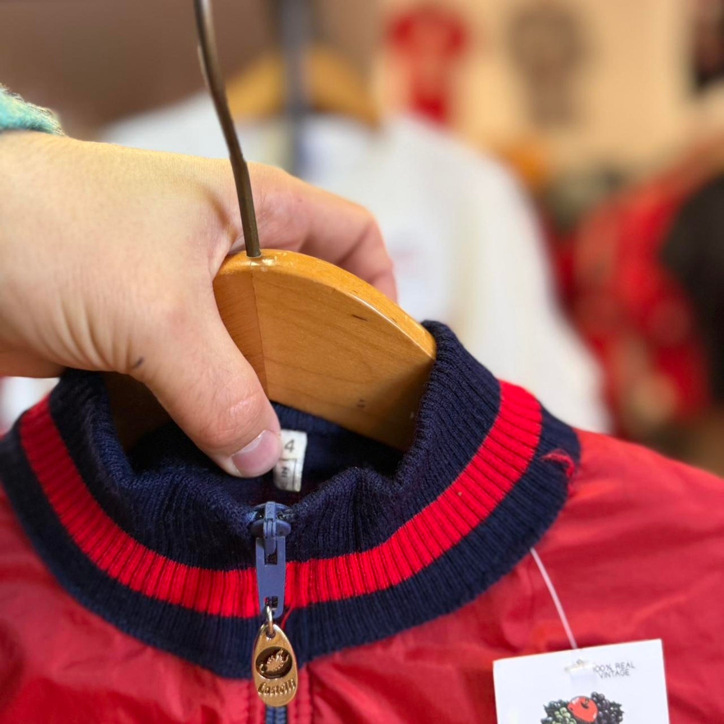 Vintage 80s Designer Italian Zip Up Jacket - Medium