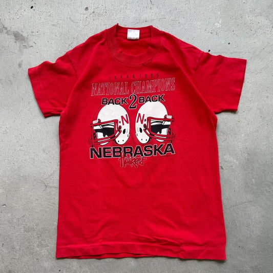 Vintage 90s Nebraska Back to Back Husker T-Shirt - Kids 10-12