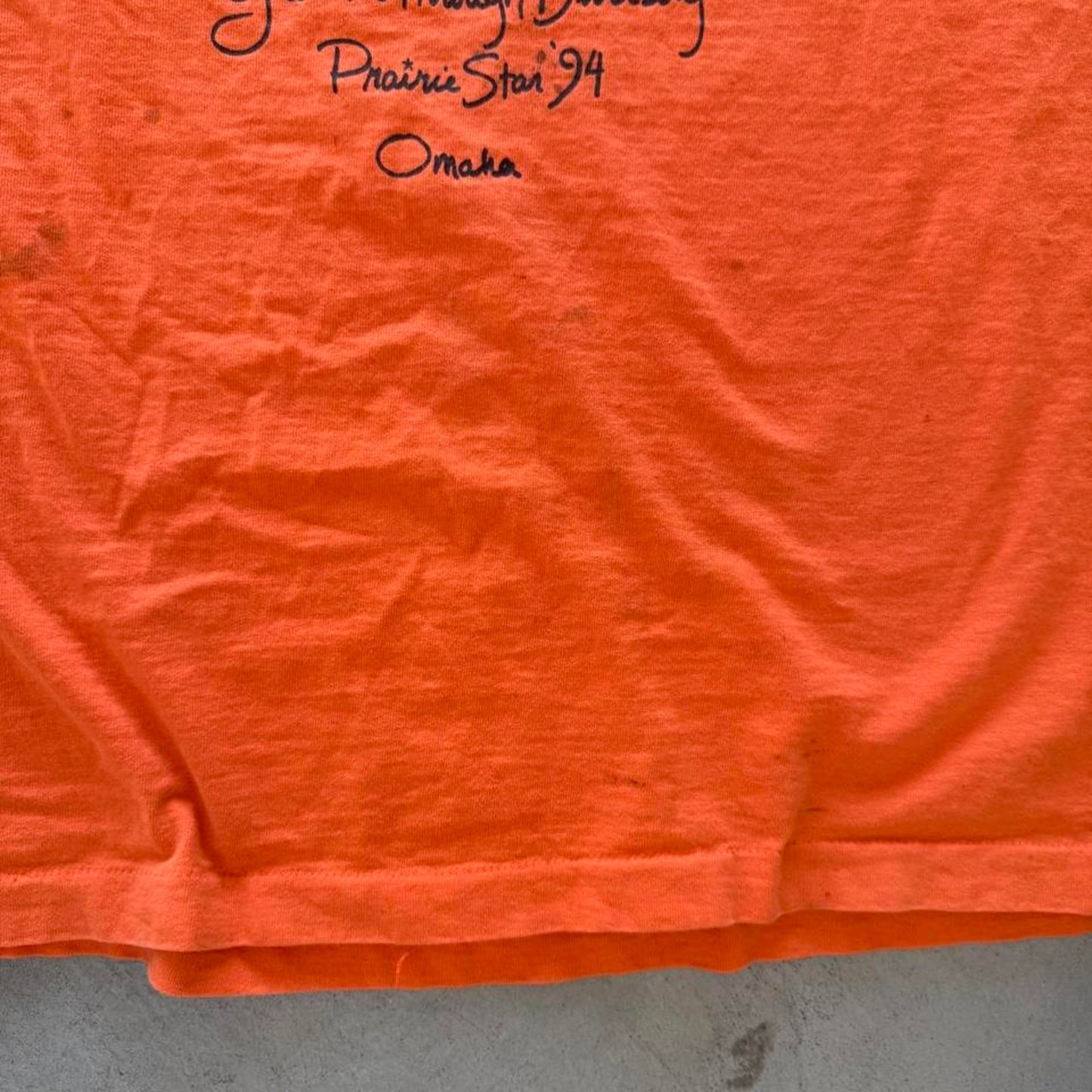 Vintage 90s American Gothic Parody Omaha Nebraska T-Shirt - X-Large