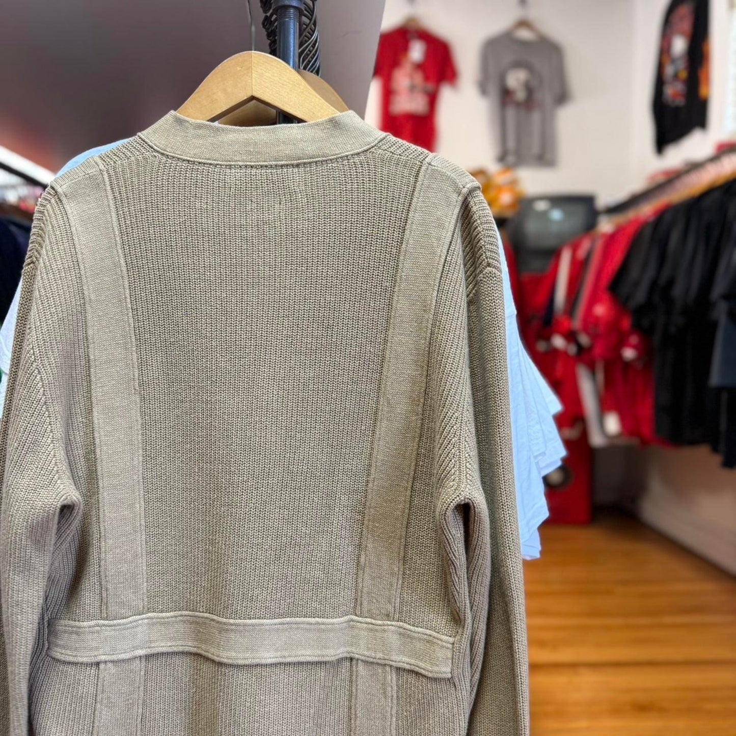 Vintage 90s Polo Ralph Lauren Tri Pocket Cardigan - Large