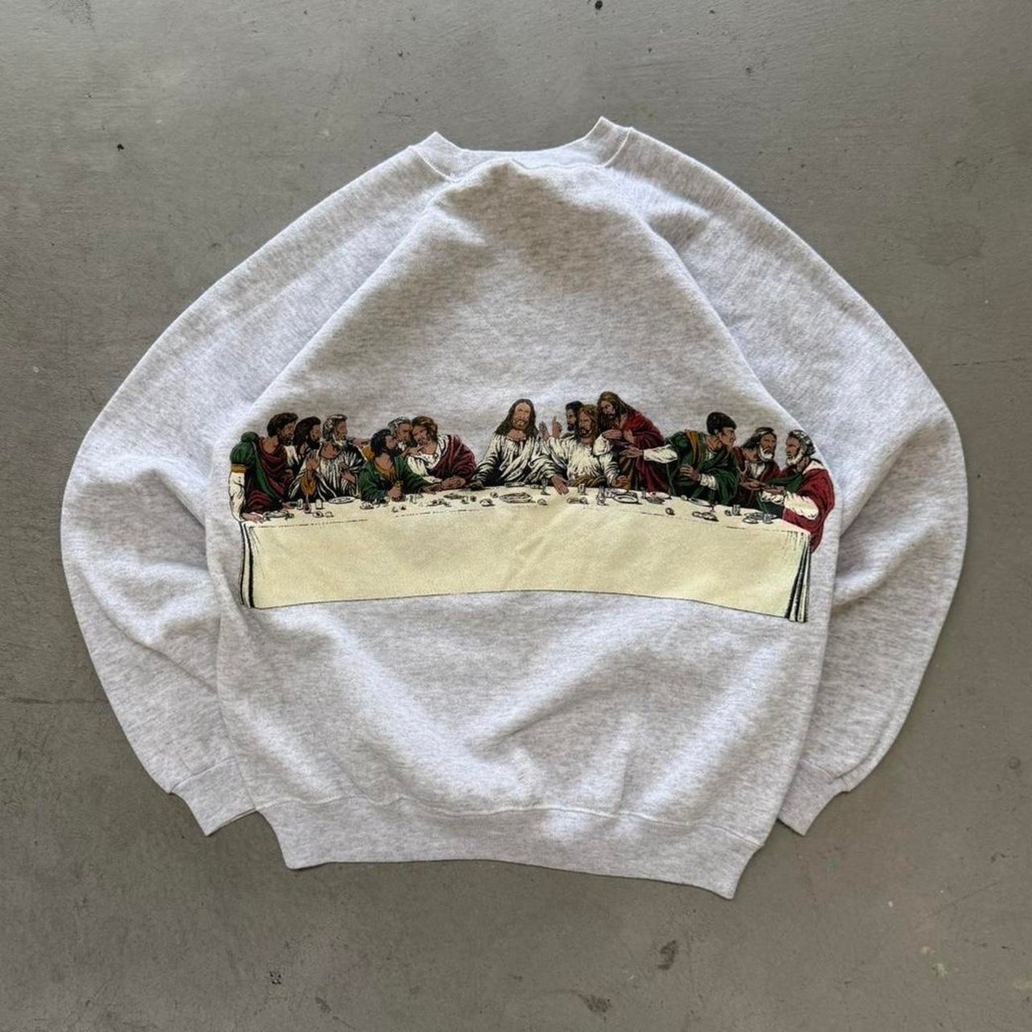 Vintage 90s The Dream Team Last Supper Jesus Crewneck - X-Large