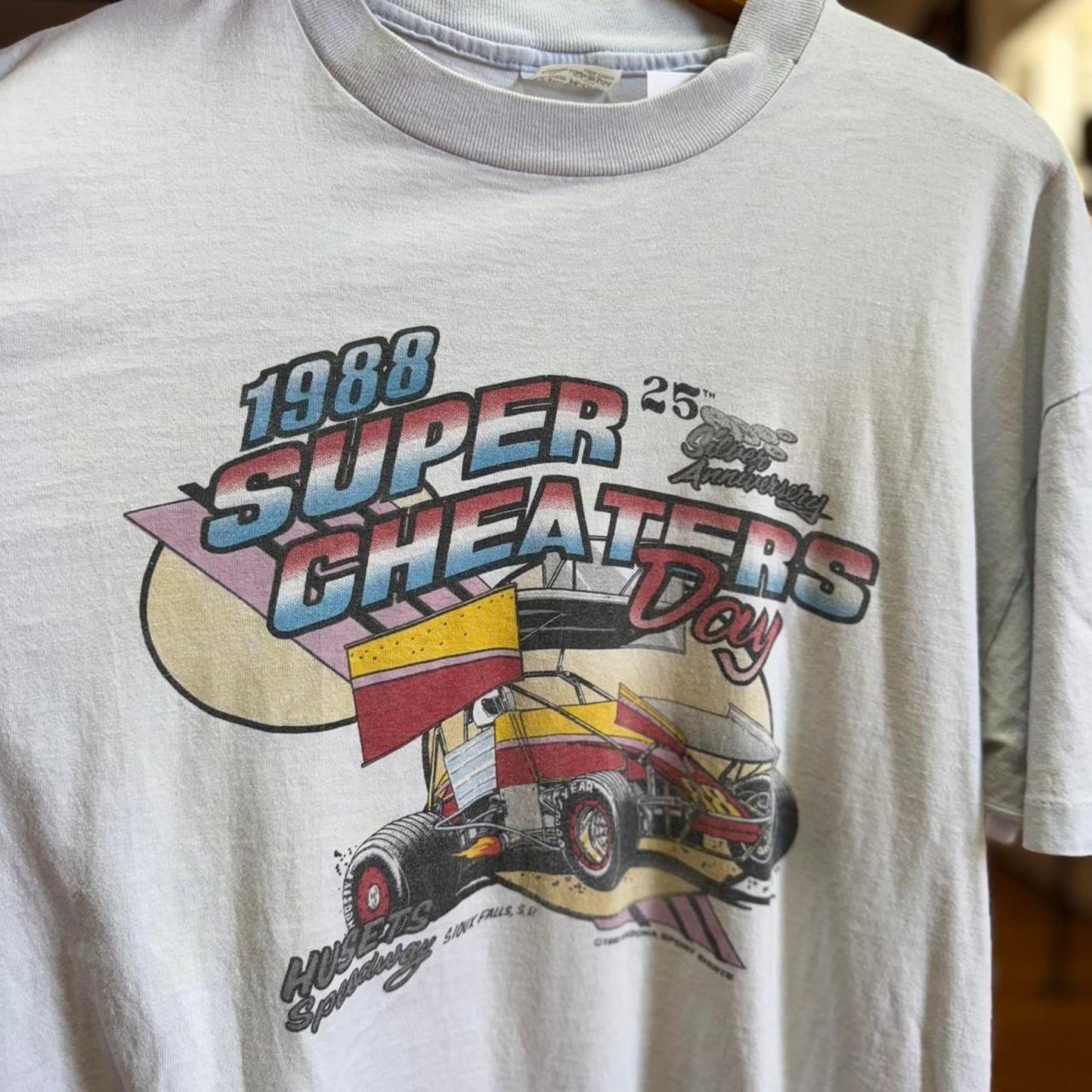 Vintage 80s Knoxville Nationals Racing Race Car NASCAR T-Shirt