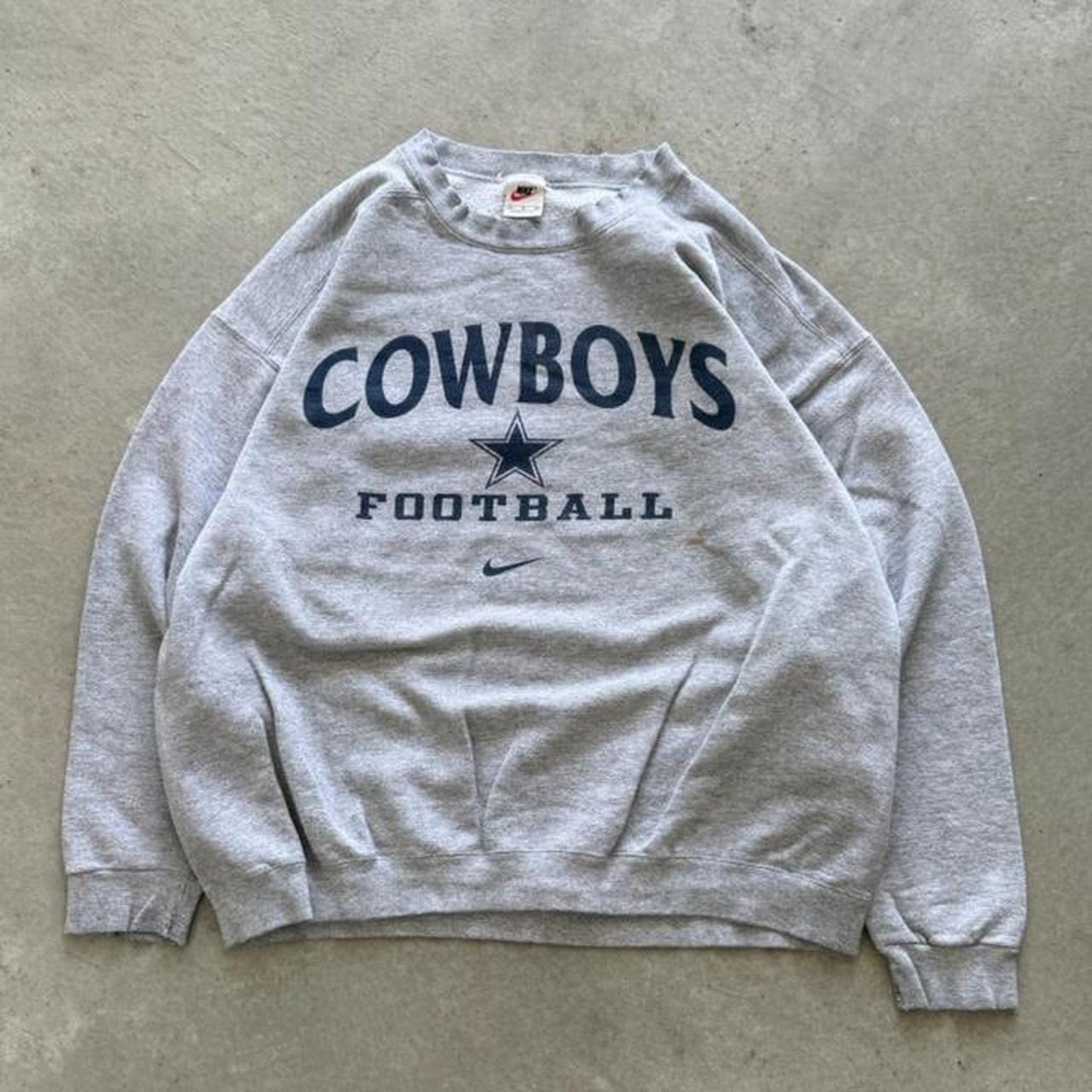 Vintage 90s Nike Center Swoosh Dallas Cowboys Crewneck - X-Large