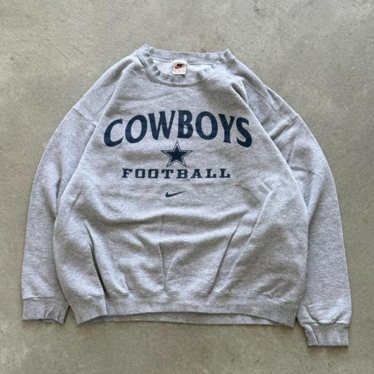 Vintage 90s Nike Center Swoosh Dallas Cowboys Crewneck - X-Large