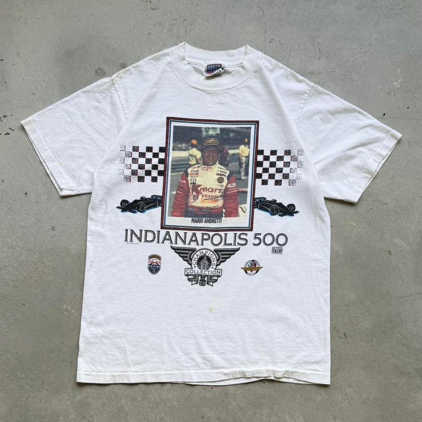 Vintage 90s Indianapolis 500 Racing Champion Race Car T-Shirt - Medium