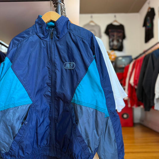 Vintage 90s Nike Air Max Swoosh Check Windbreaker Jacket - Medium