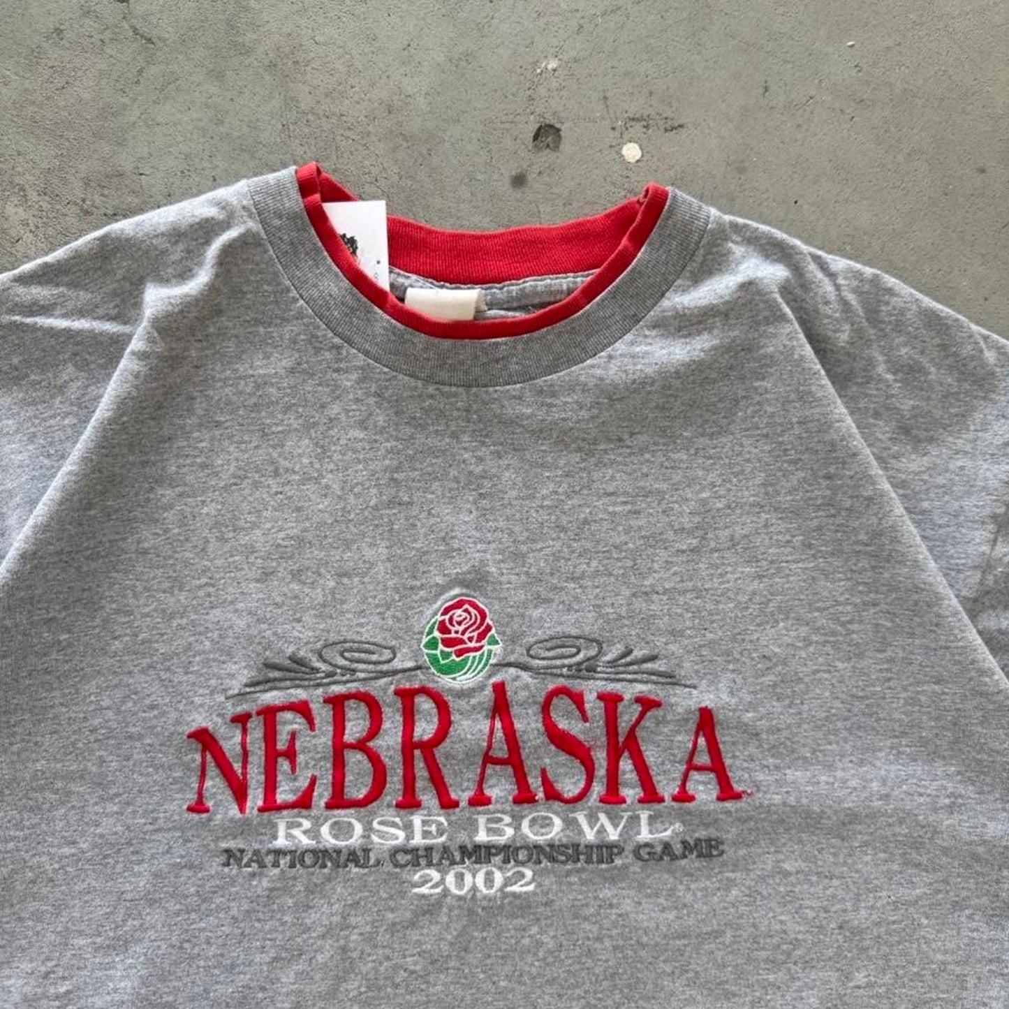 Vintage 2002 Nebraska Huskers Rose Bowl T-Shirt - Large