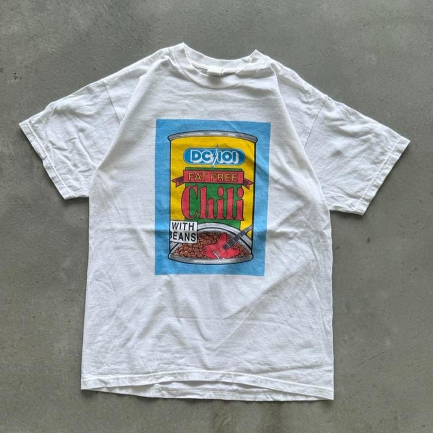 Vintage 90s DC 101 Chili Band Blink 182 Smashmouth Band Concert T-Shirt - Large