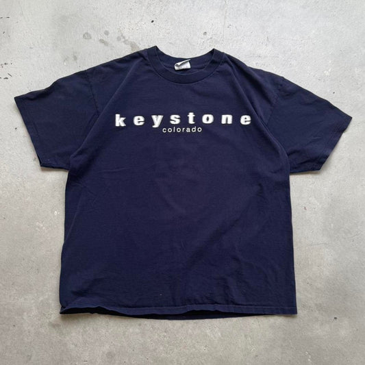 Vintage 90s Keystone Colorado Focus on the Mountain Dazed T-Shirt - X-Large