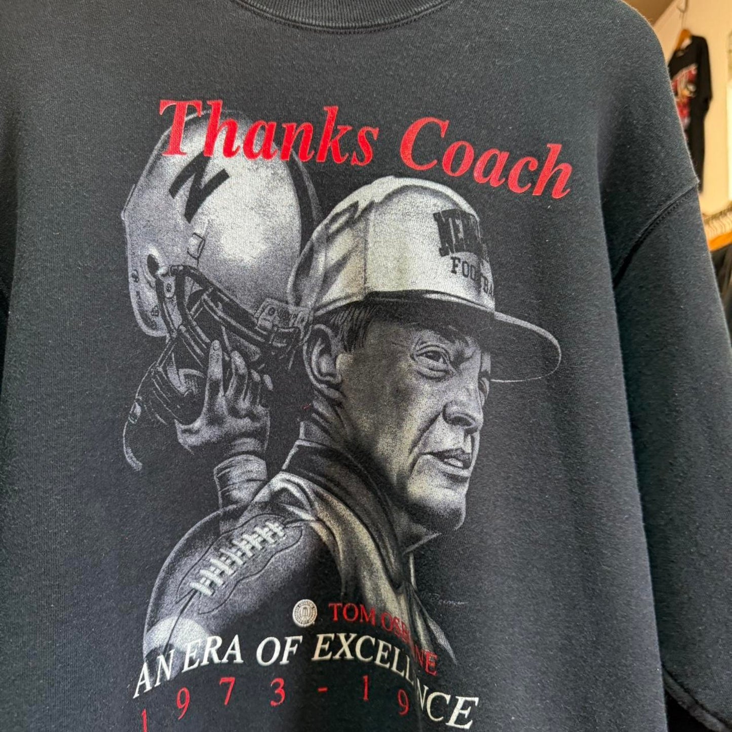 Vintage 90s Nebraska Huskers Thanks Coach Tom Osborne Crewneck