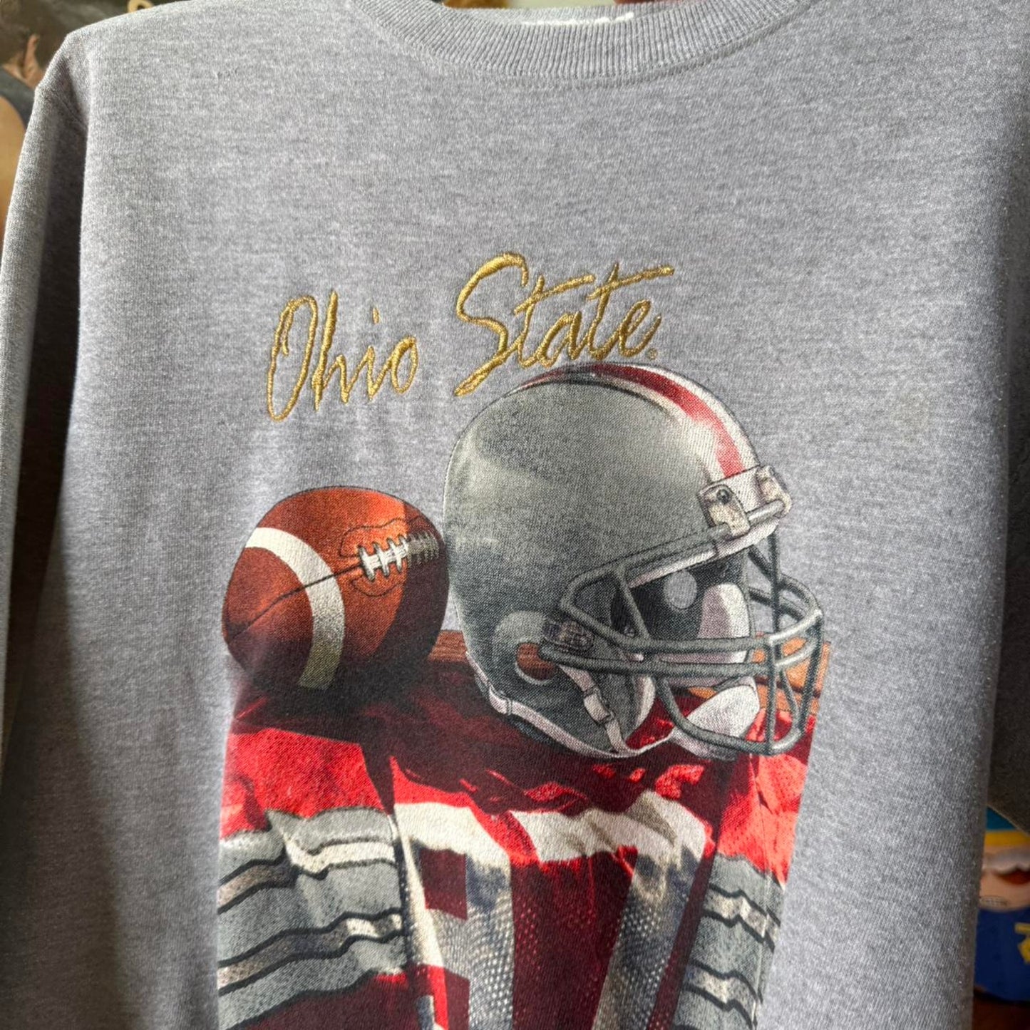 Vintage 90s Ohio State Football Crewneck - X-Large