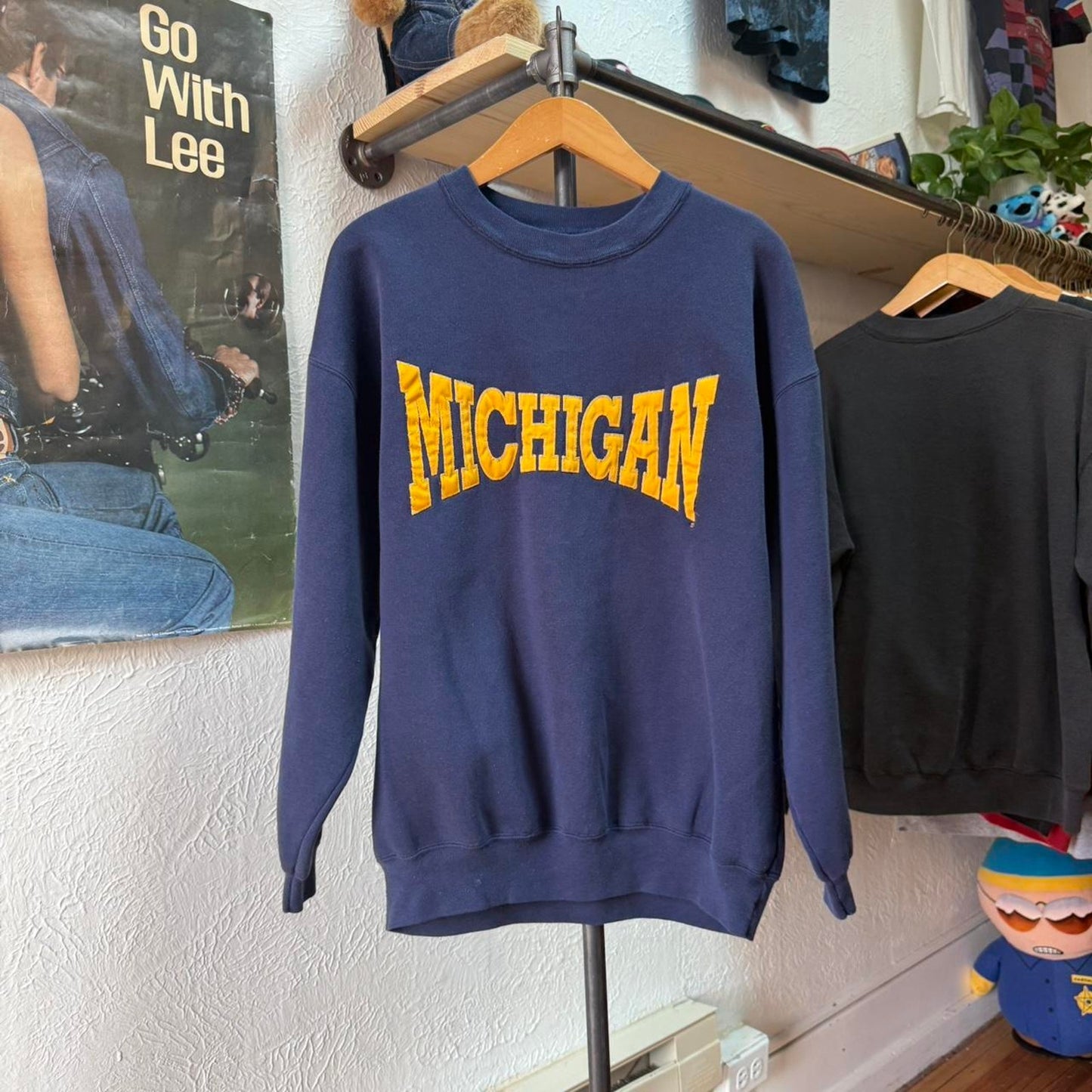 Vintage 90s Michigan University Wolverines Crewneck - Large
