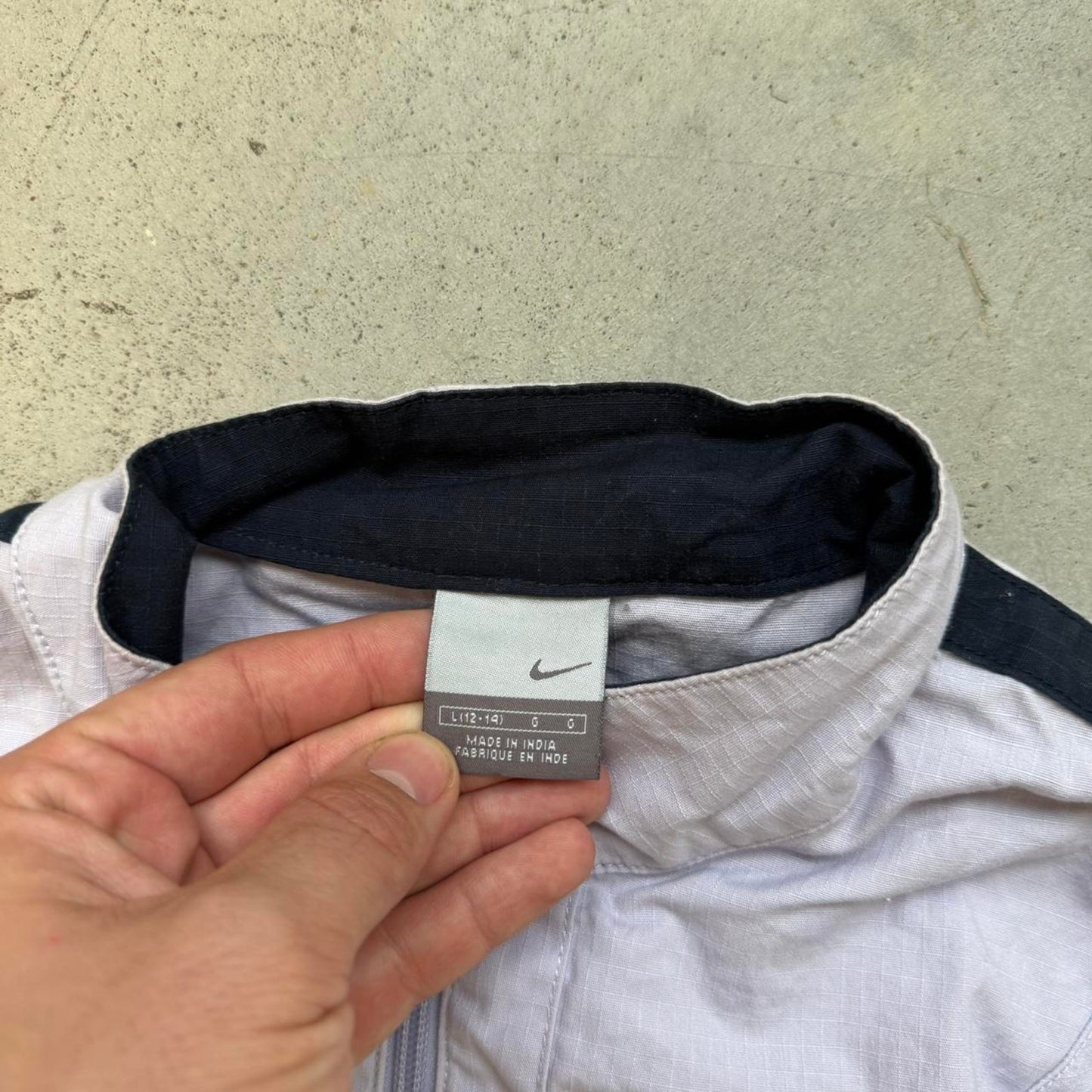 Vintage Y2K Nike Zip Up Light Jacket - Large (W)