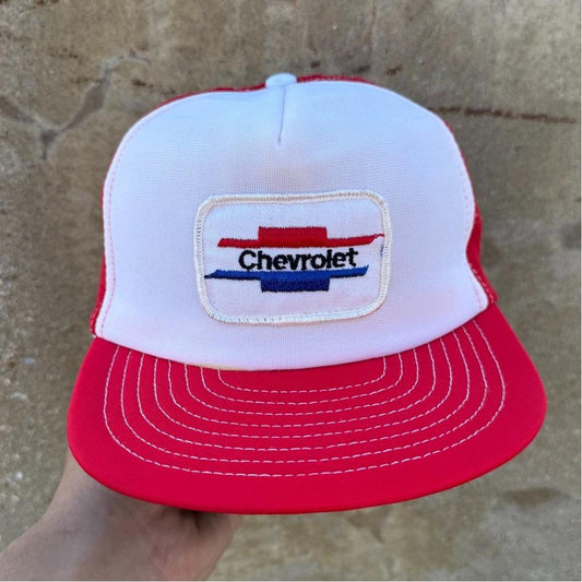 Vintage 89s Chevrolet Patch Trucker Cap