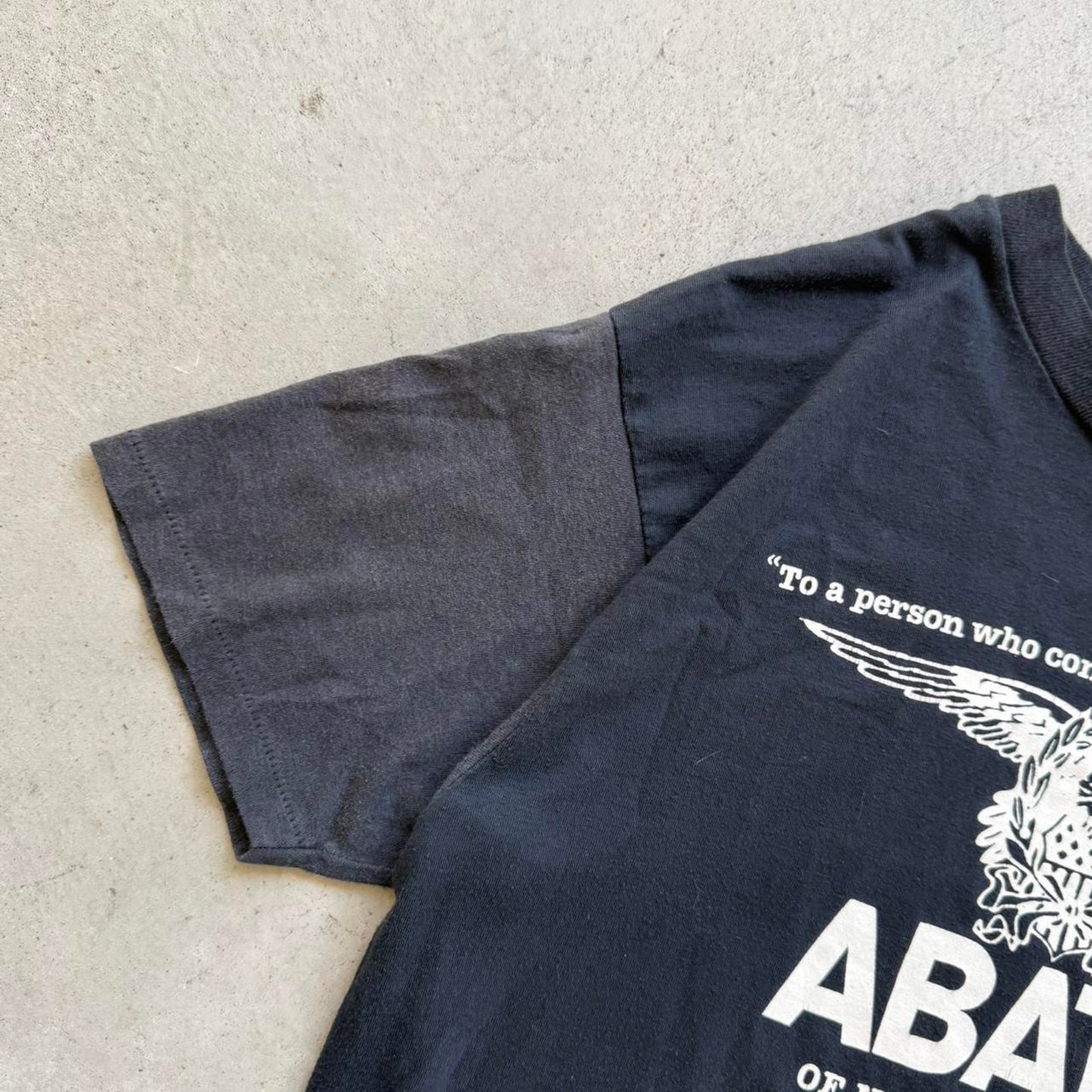 Vintage 80s Abate Nebraska Faded Biker T-Shirt - Large