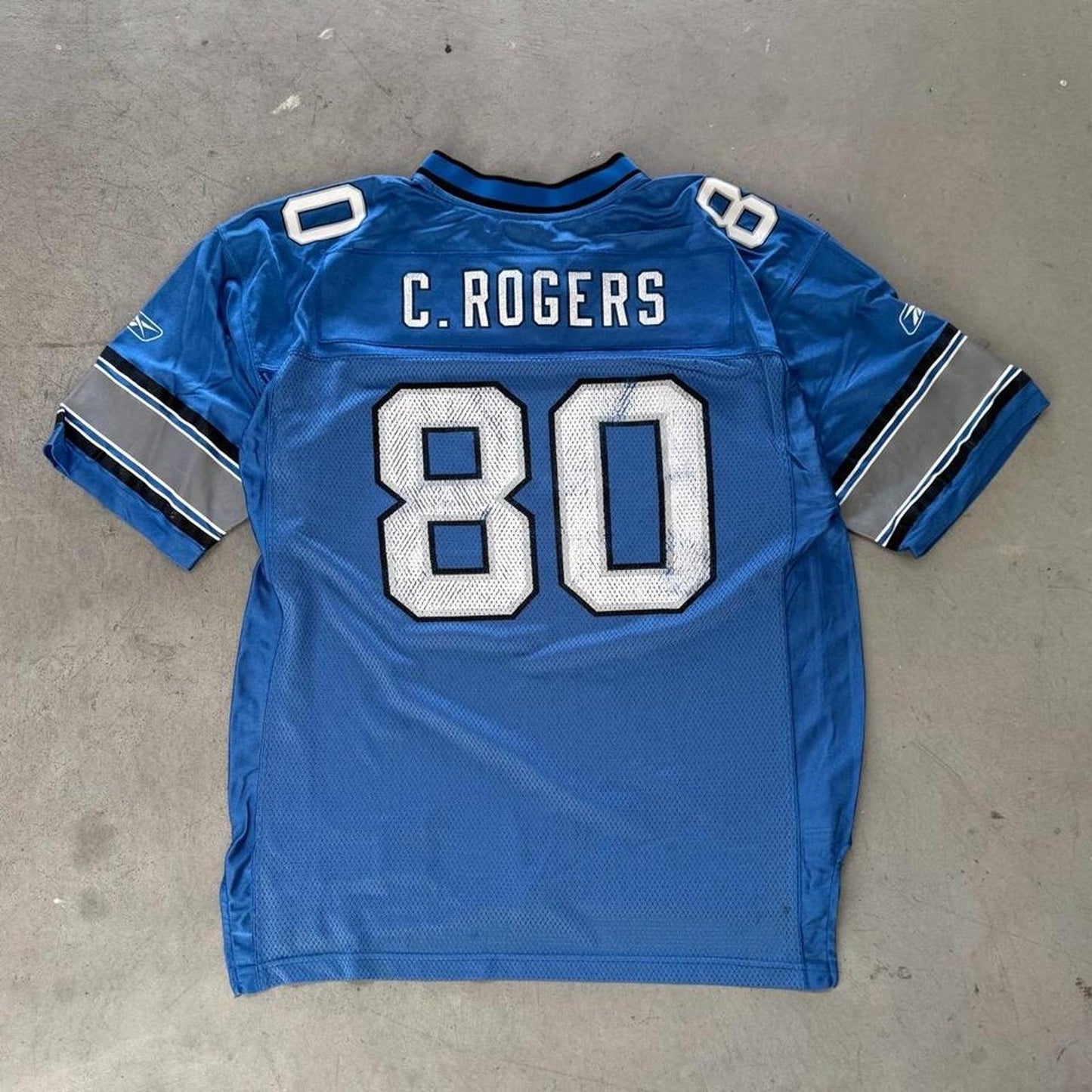 Vintage Detroit Lions C Roger’s Reebok NFL Jersey - Large
