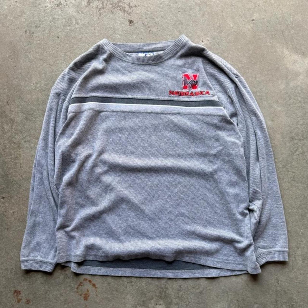 Vintage 90s Nebraska Huskers Logo Athletic Longsleeve T-Shirt - X-Large
