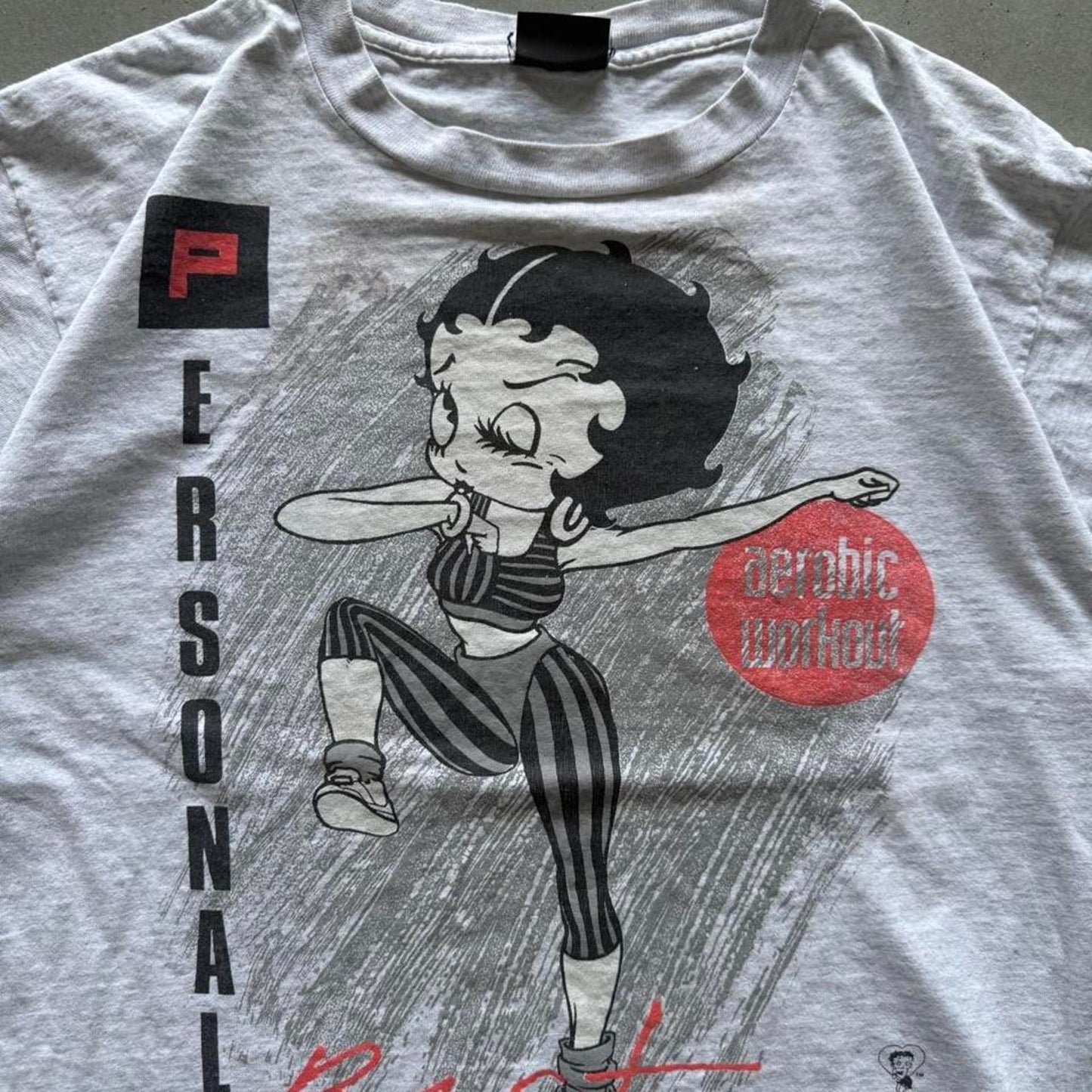 Vintage 90s Betty Boop Cartoon Yoga T-Shirt - Large