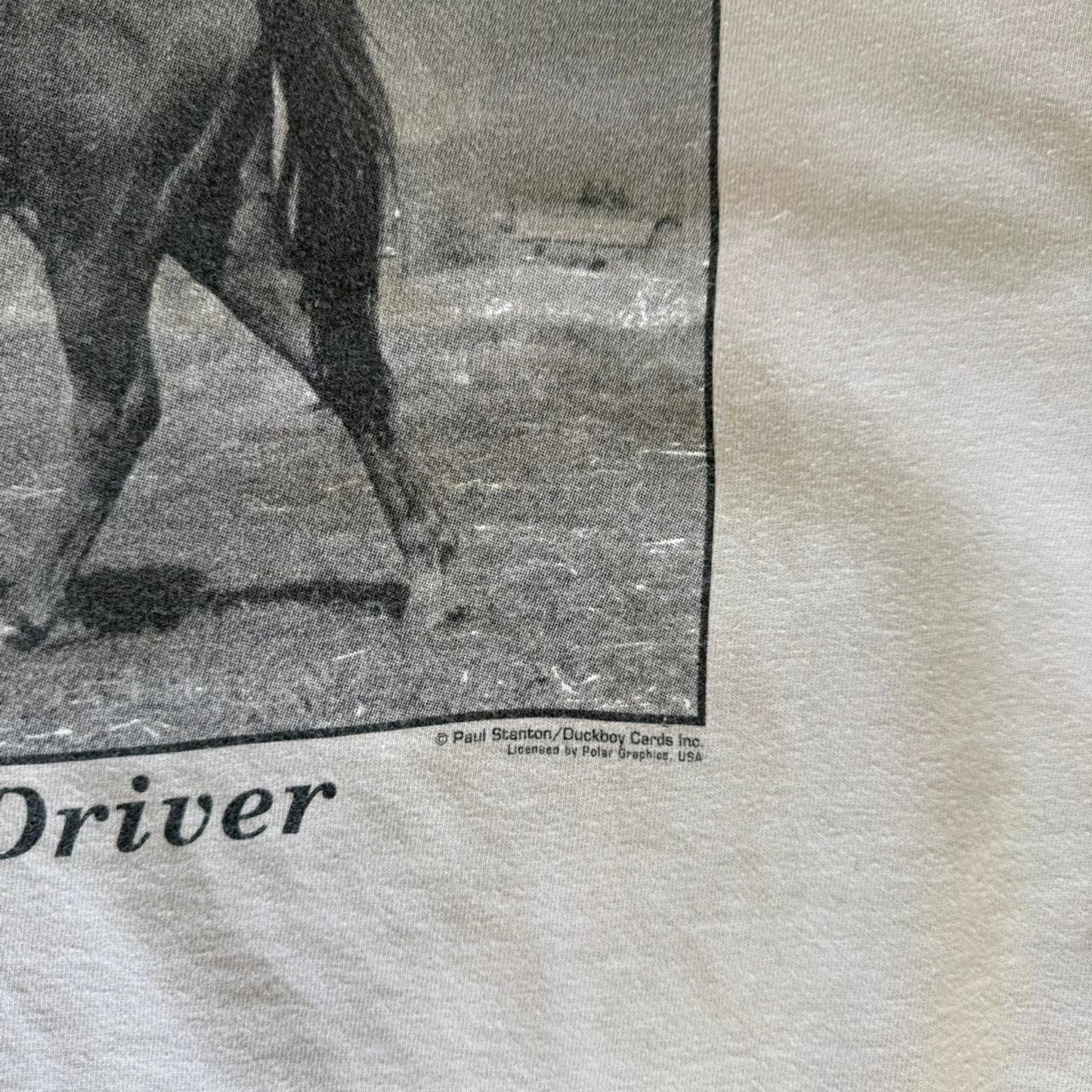 Vintage Designated Driver Cowboy Dog Horse Humor T-Shirt - X-Large