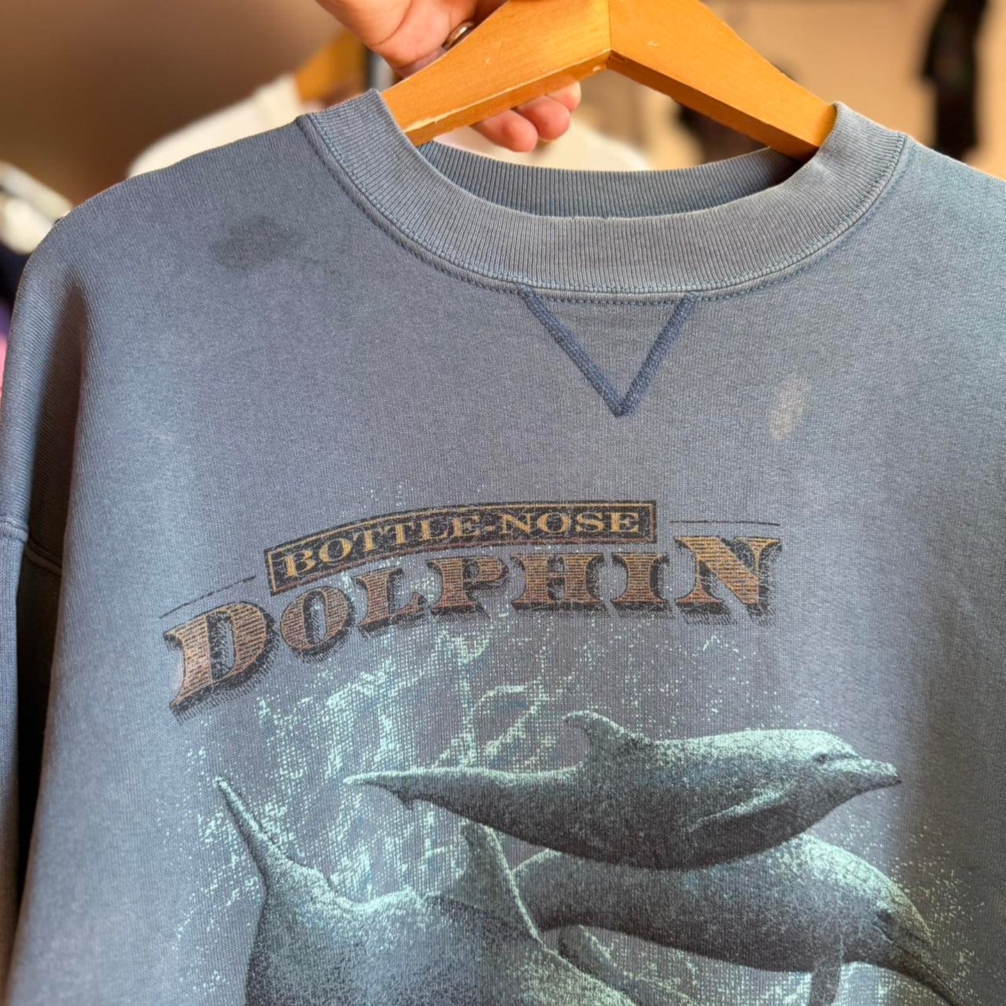 Vintage 90s Dolphin Animal Nature Crewneck - X-Large