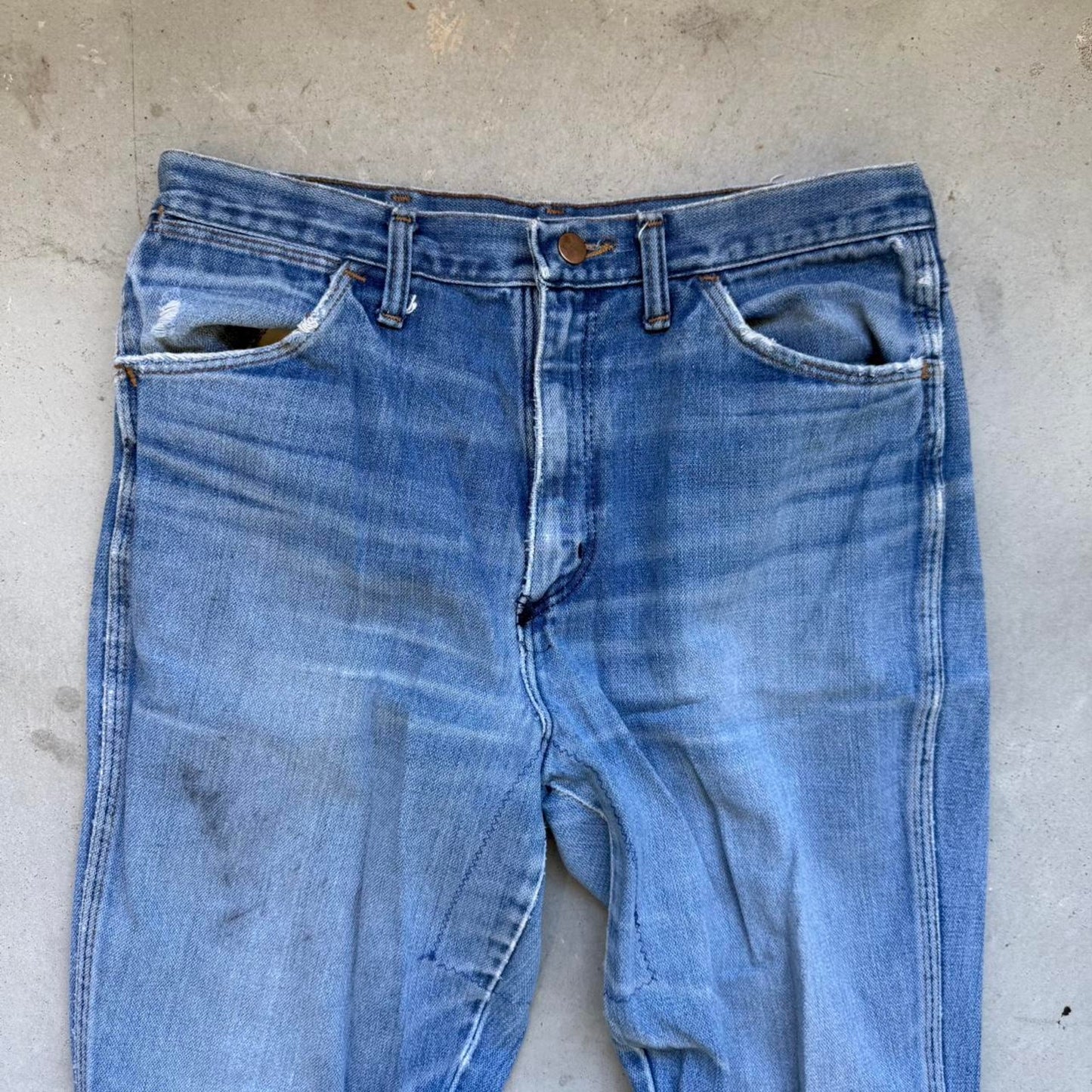 Vintage 90s Wrangler Flared Denim Pants - 30"