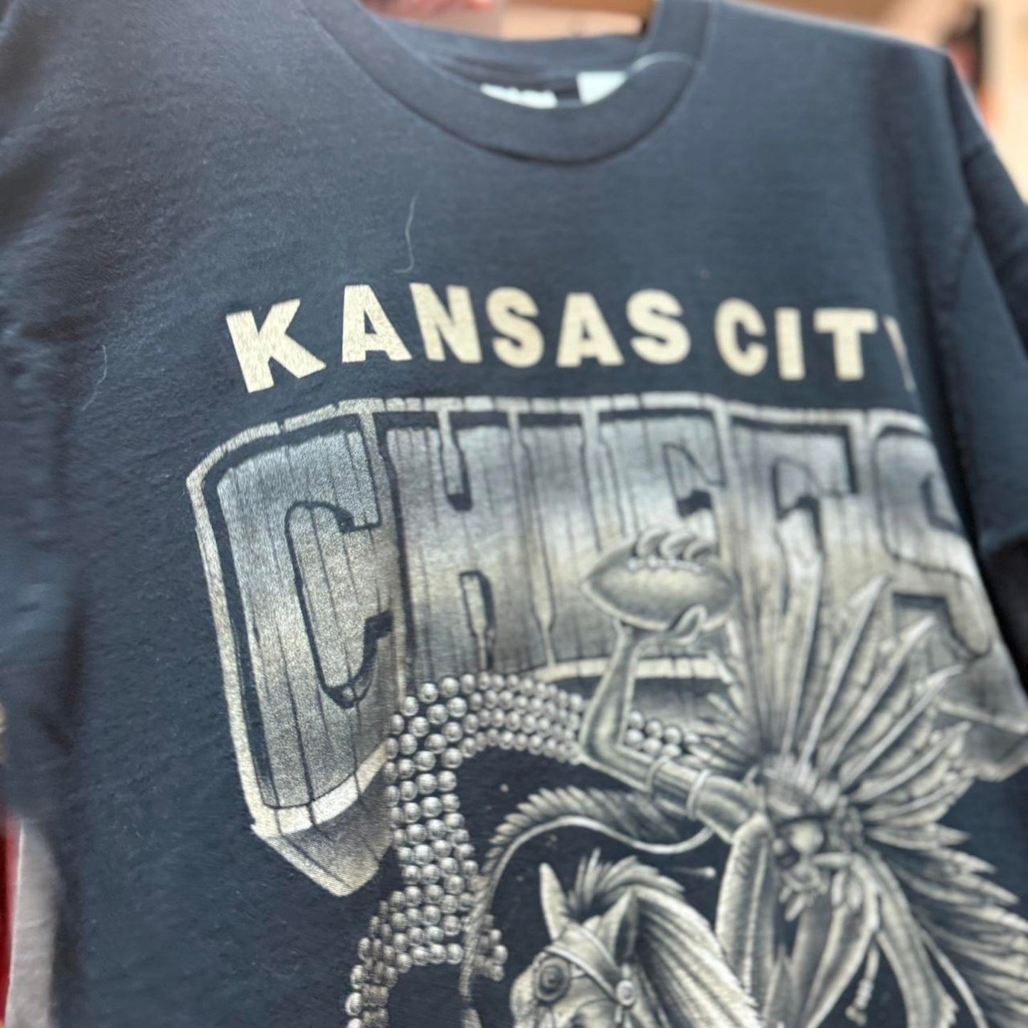 Vintage 90s Kansas City Chiefs Taz Sports T-Shirt - Large