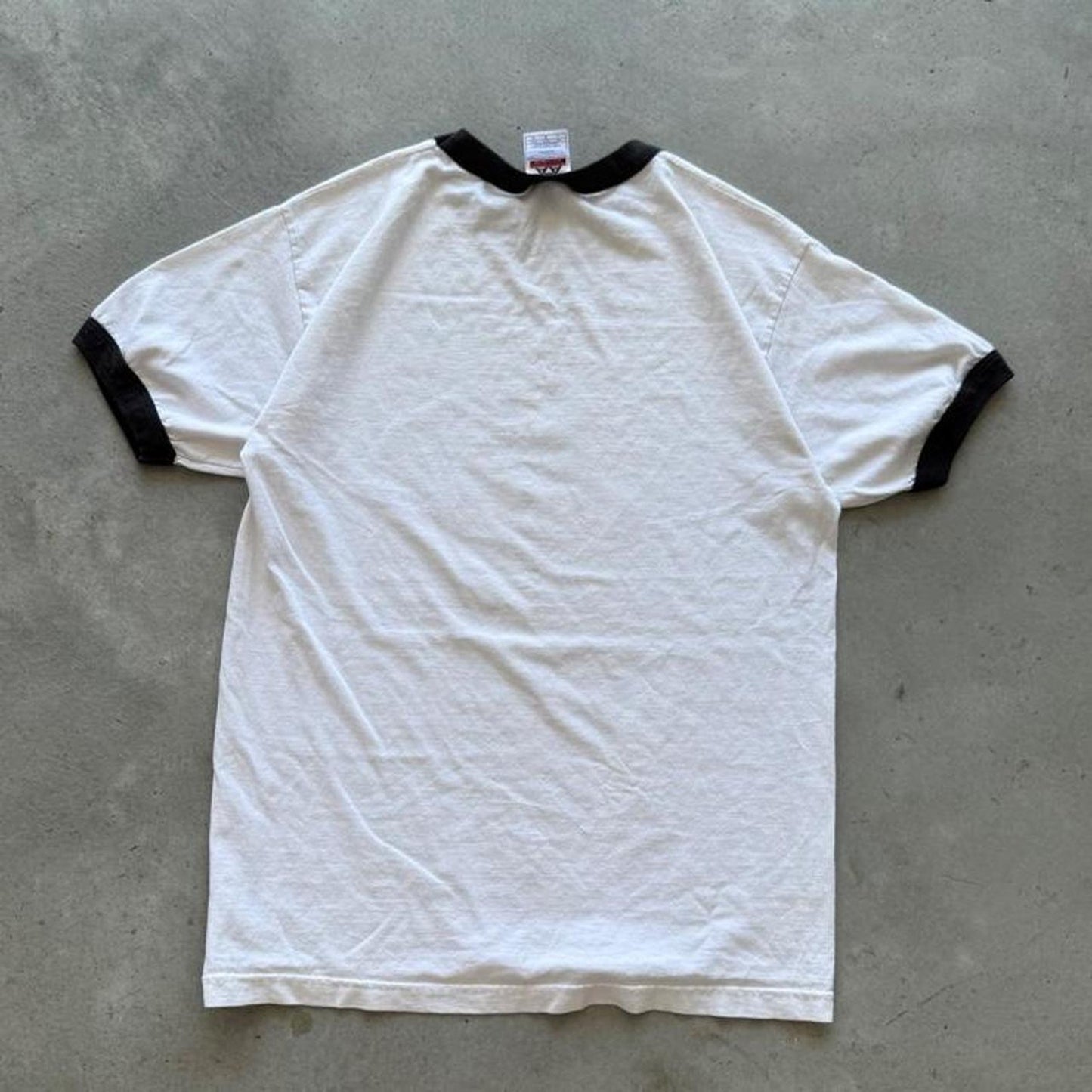 Vintage Y2K The Slacker Ringer Skate T-Shirt - Large