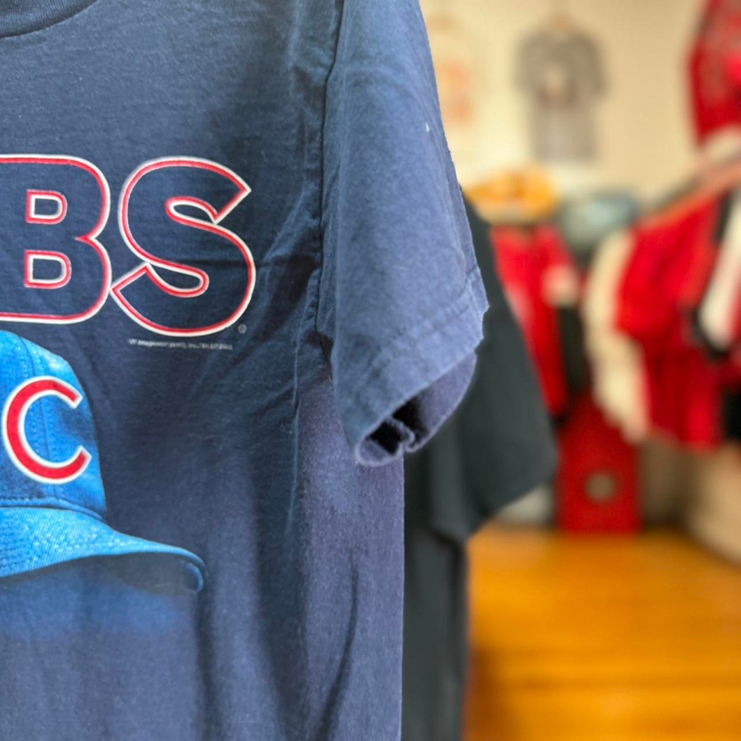 Vintage Chicago Cubs Hat MLB T-Shirt - Large (W)