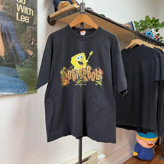 Vintage SpongeBob Bikini Bottom Cartoon Nickelodeon T-Shirt - X-Large