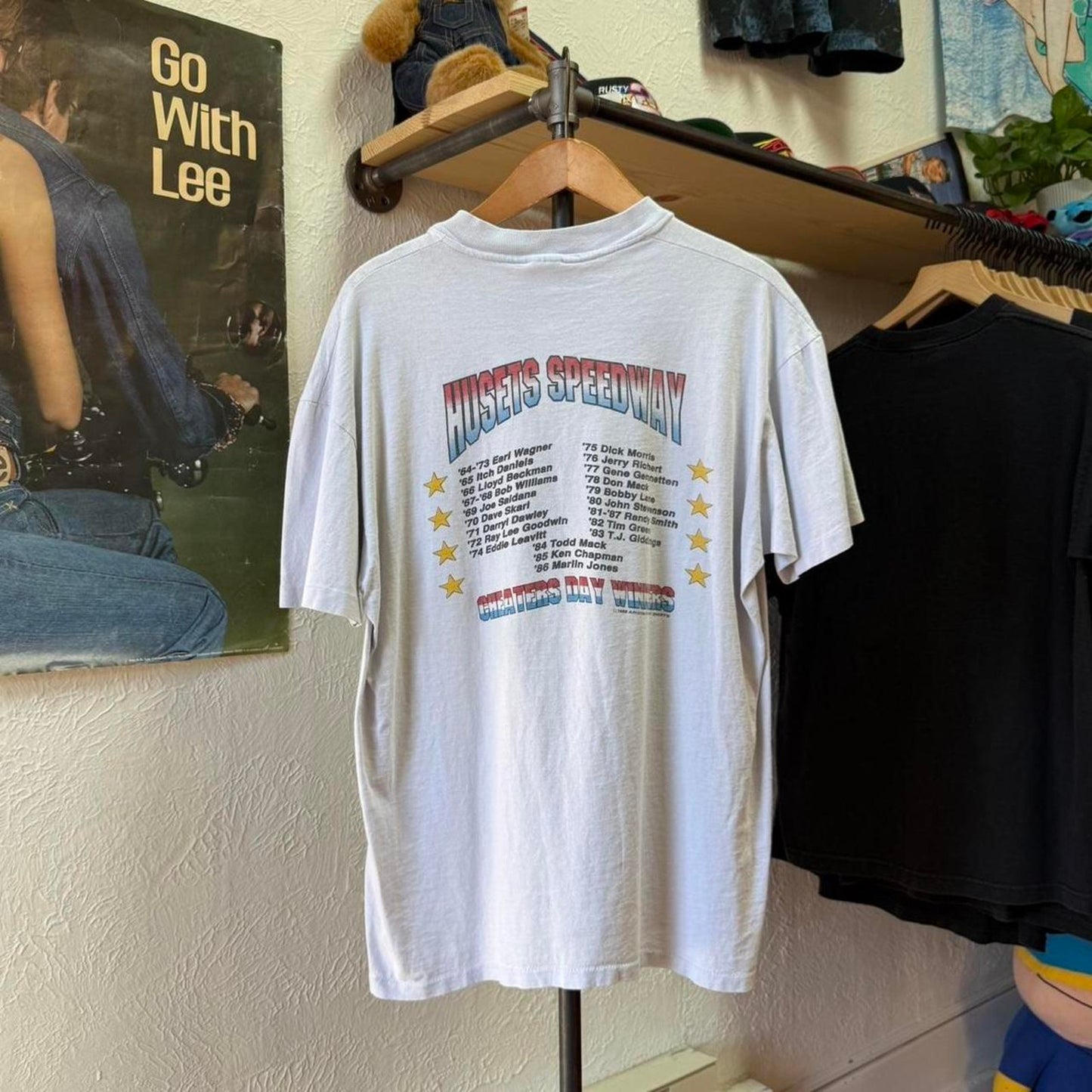Vintage 1988 Super Cheaters Day Dirt Track Racing T-Shirt - X-Large