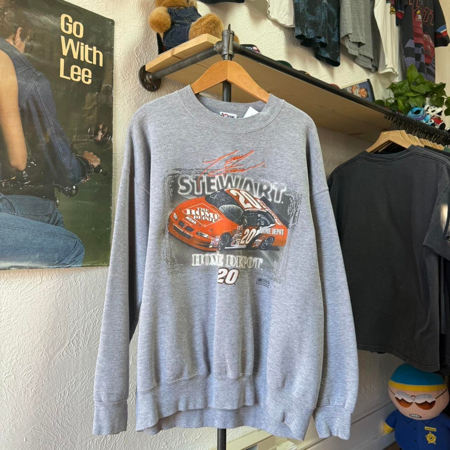 Vintage 90s NASCAR Tony Stewart Racing Crewneck  - XX-Large