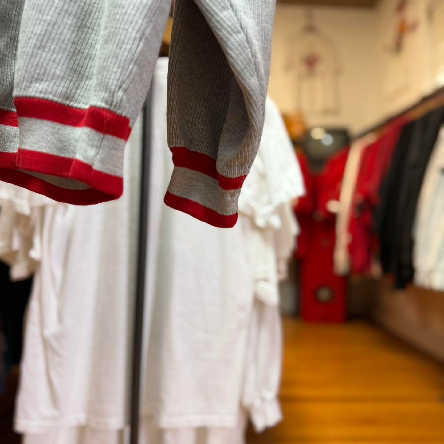 Vintage 90s Nebraska Huskers Ringed Sleeve Crewneck - Large