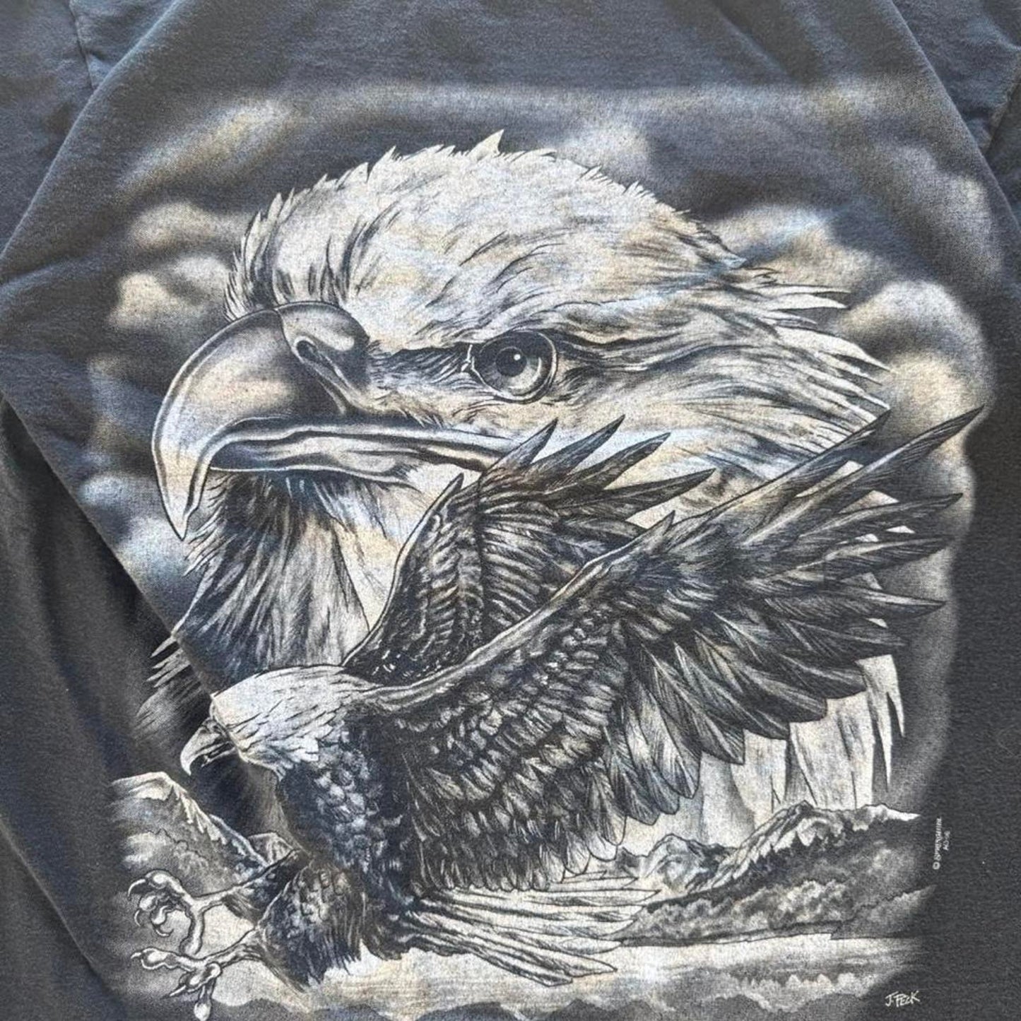 Vintage 90s Eagle Animal Nature T-Shirt - X-Large