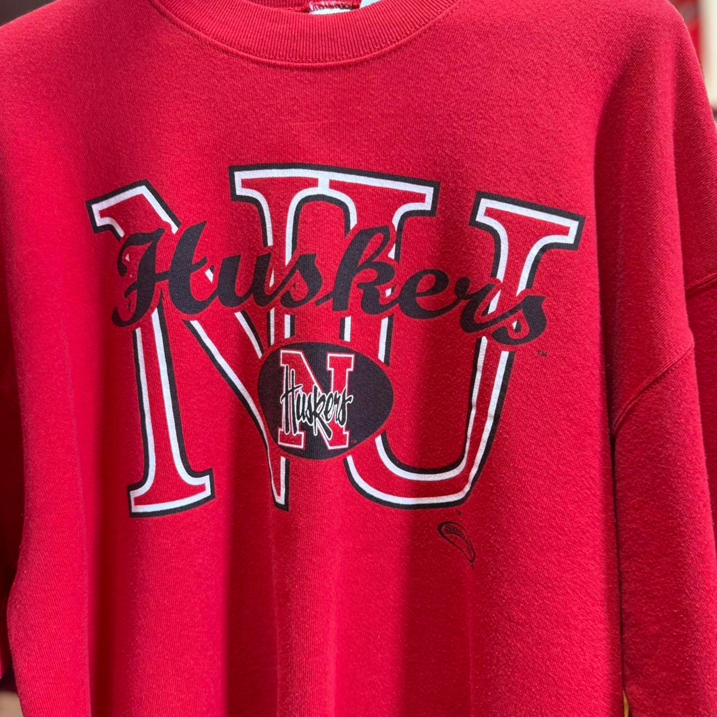 Vintage 90s Nebraska Huskers Football Crewneck