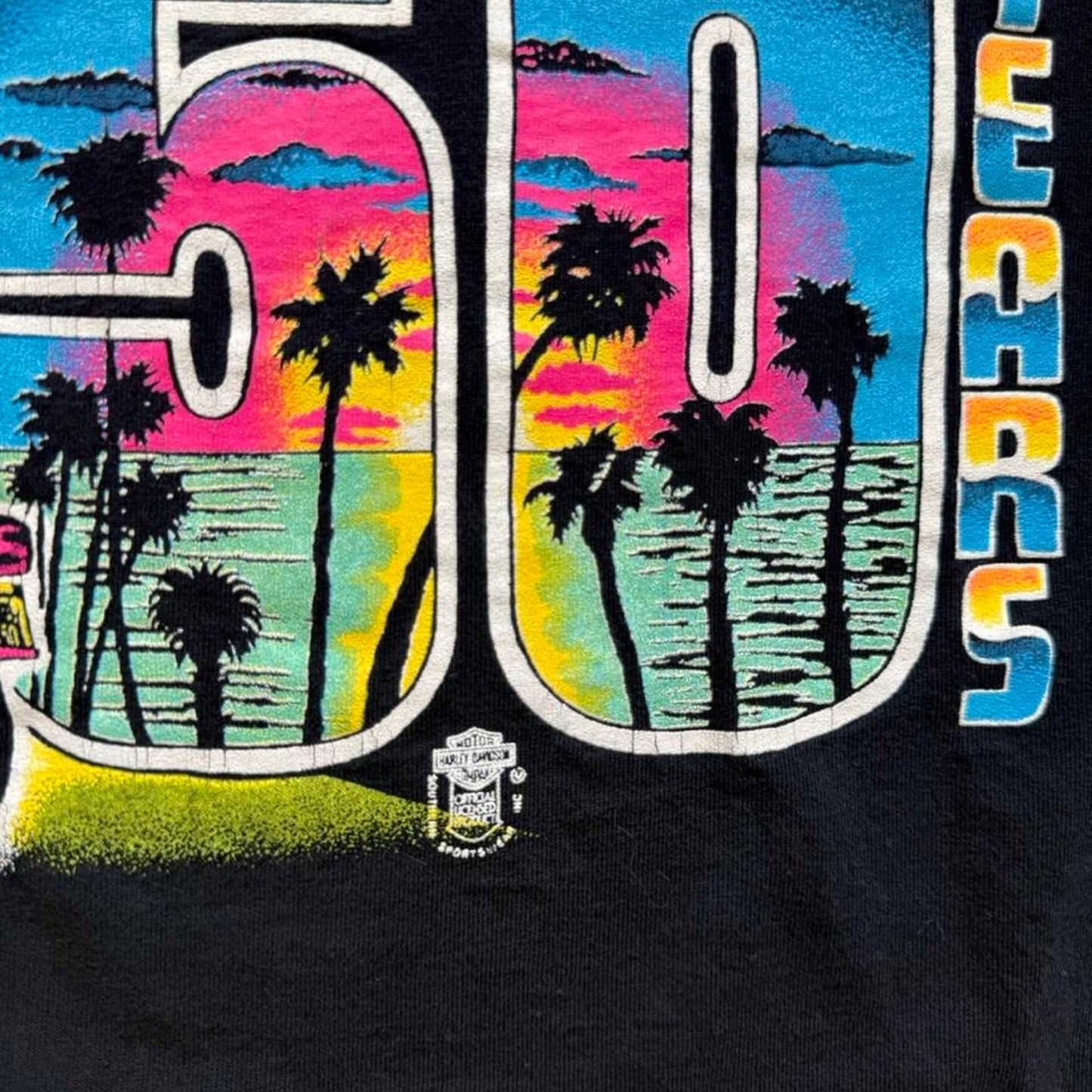Vintage 1991 Daytona Bike Week Harley Davidson Motorcycles T-Shirt - XX-Large