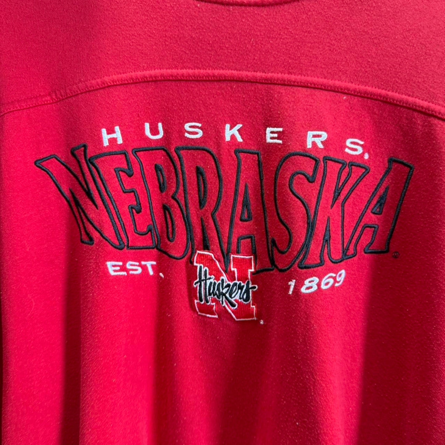 Vintage 90s Nebraska Huskers Lee Football Crewneck