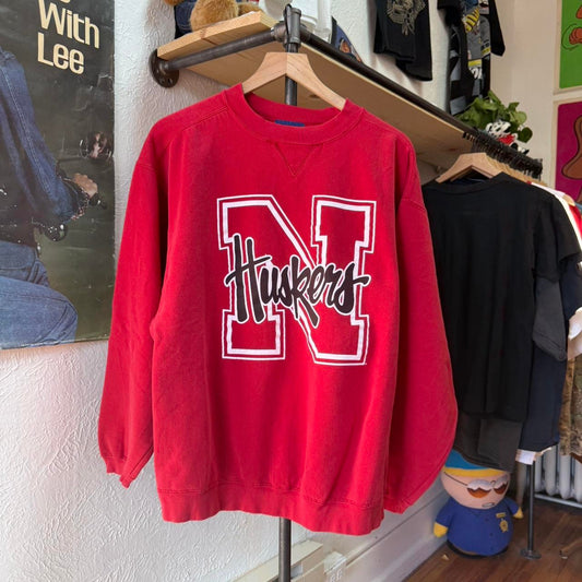 Vintage 90s Nebraska Huskers Crewneck - Large