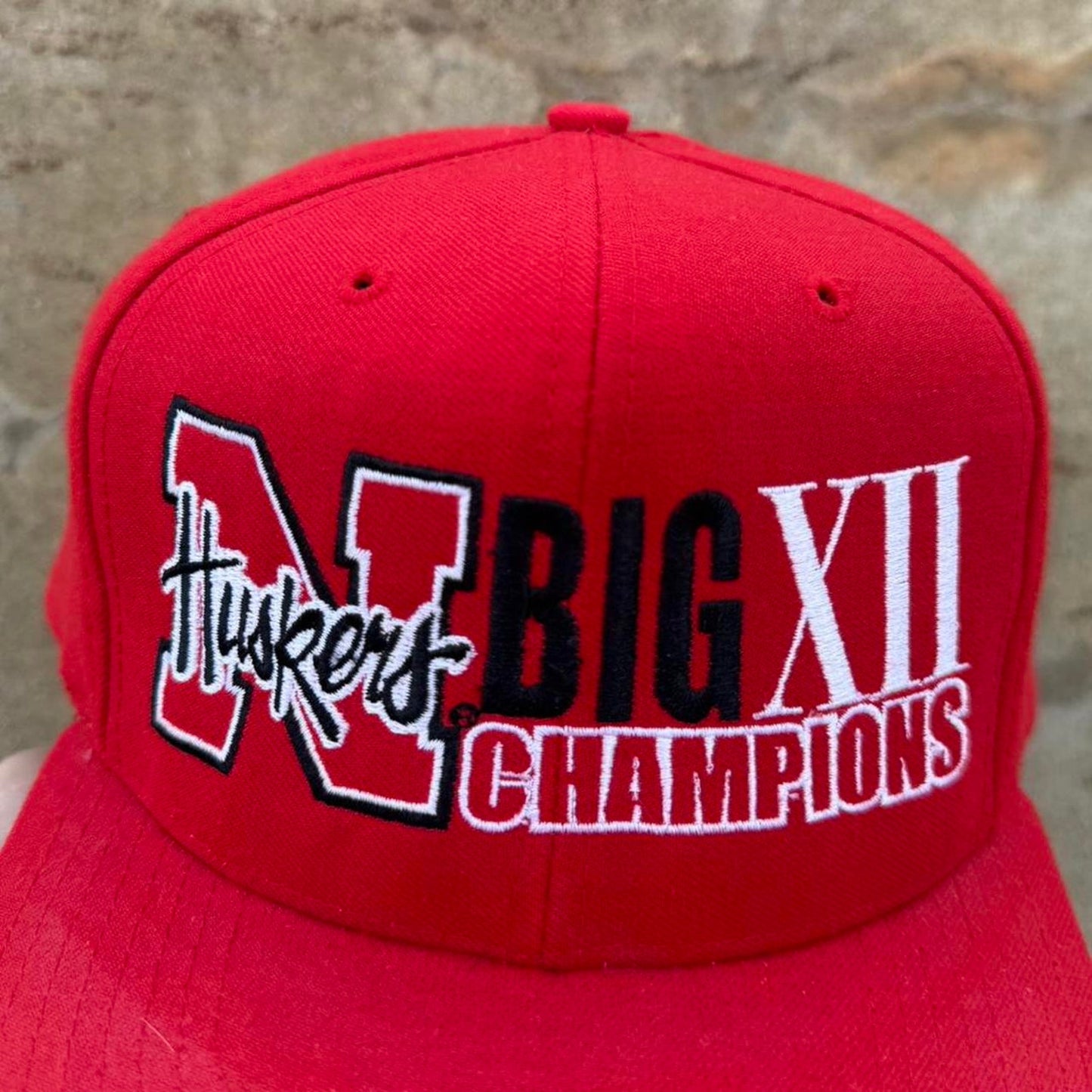 Vintage 90s Nebraska Huskers Big XII Champions Snapback