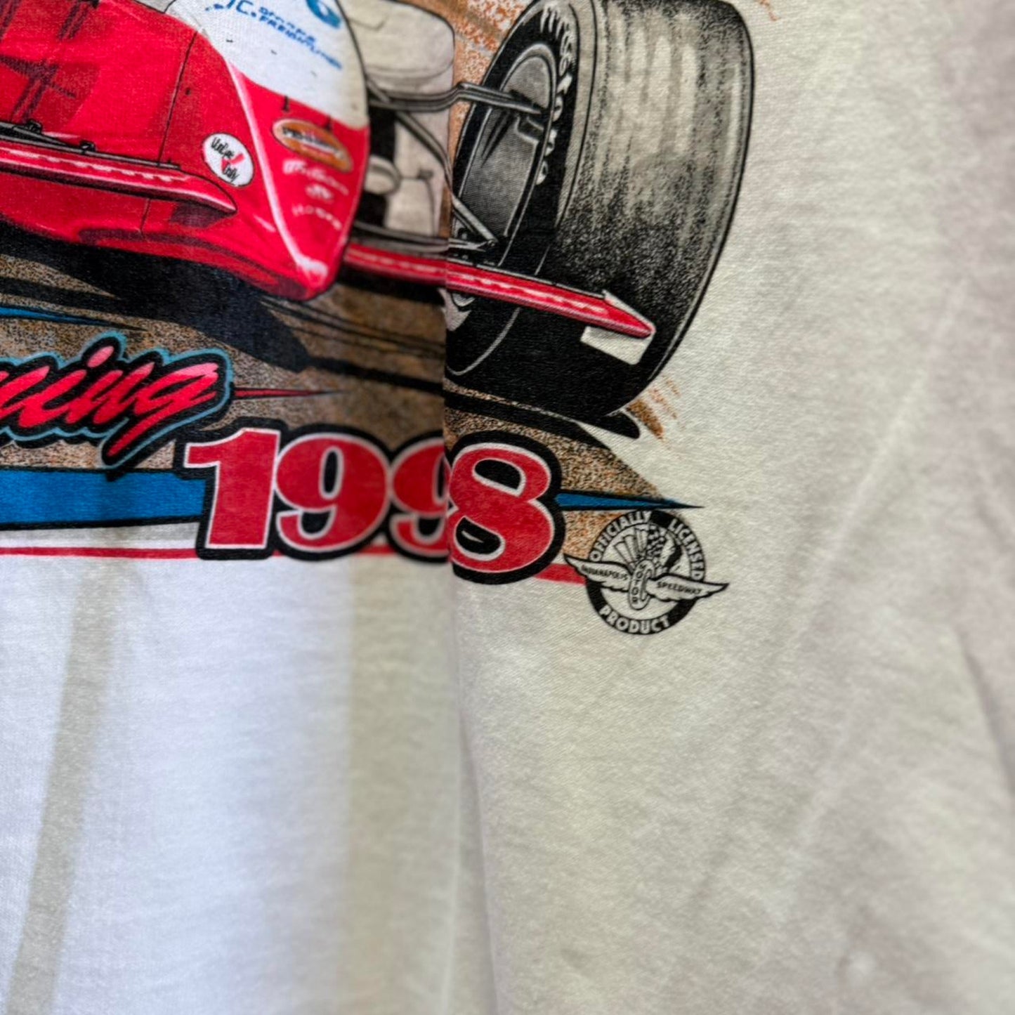 Vintage 1998 Indianapolis 500 Racing Racecar Nascar T-Shirt - Large