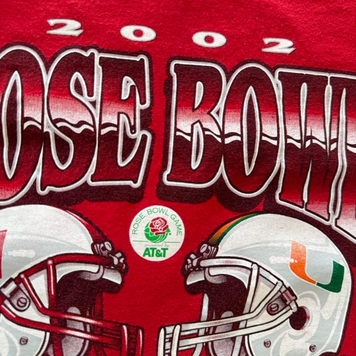 Vintage 2002 Nebraska Huskers Rose Bowl T-Shirt - X-Large