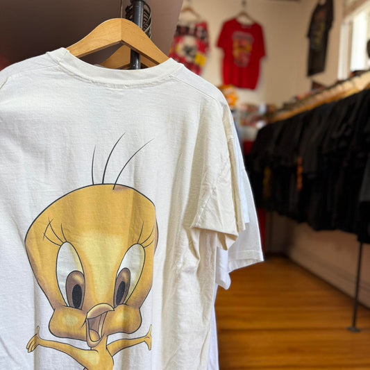 Vintage 90s Tweety Calvin Klein Looney Tunes Cartoon T-Shirt