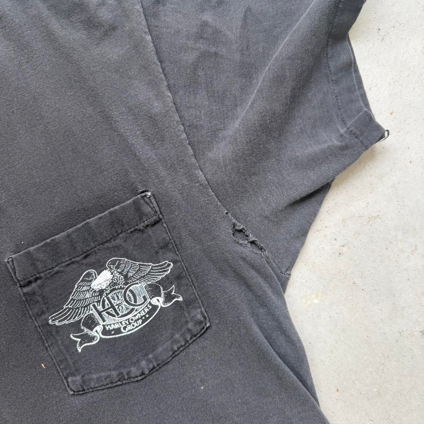 Vintage 90s Harley Davidson Motorcycles Frontier Lincoln Biker T-Shirt - Large