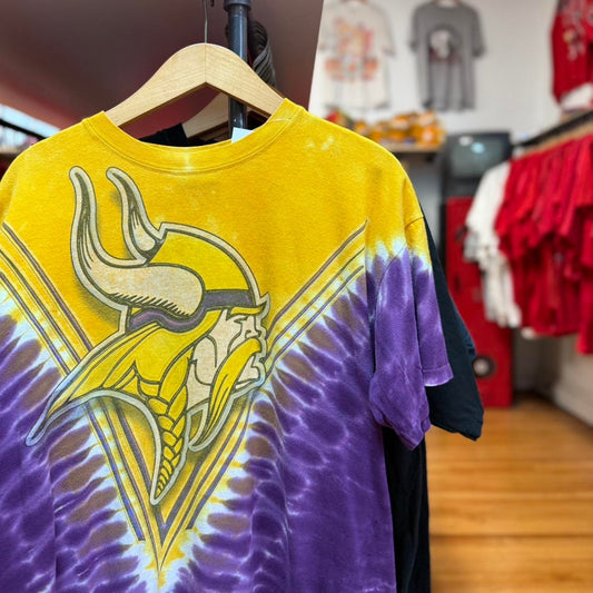 Vintage 90s Minnesota Vikings Tie Dye T-Shirt