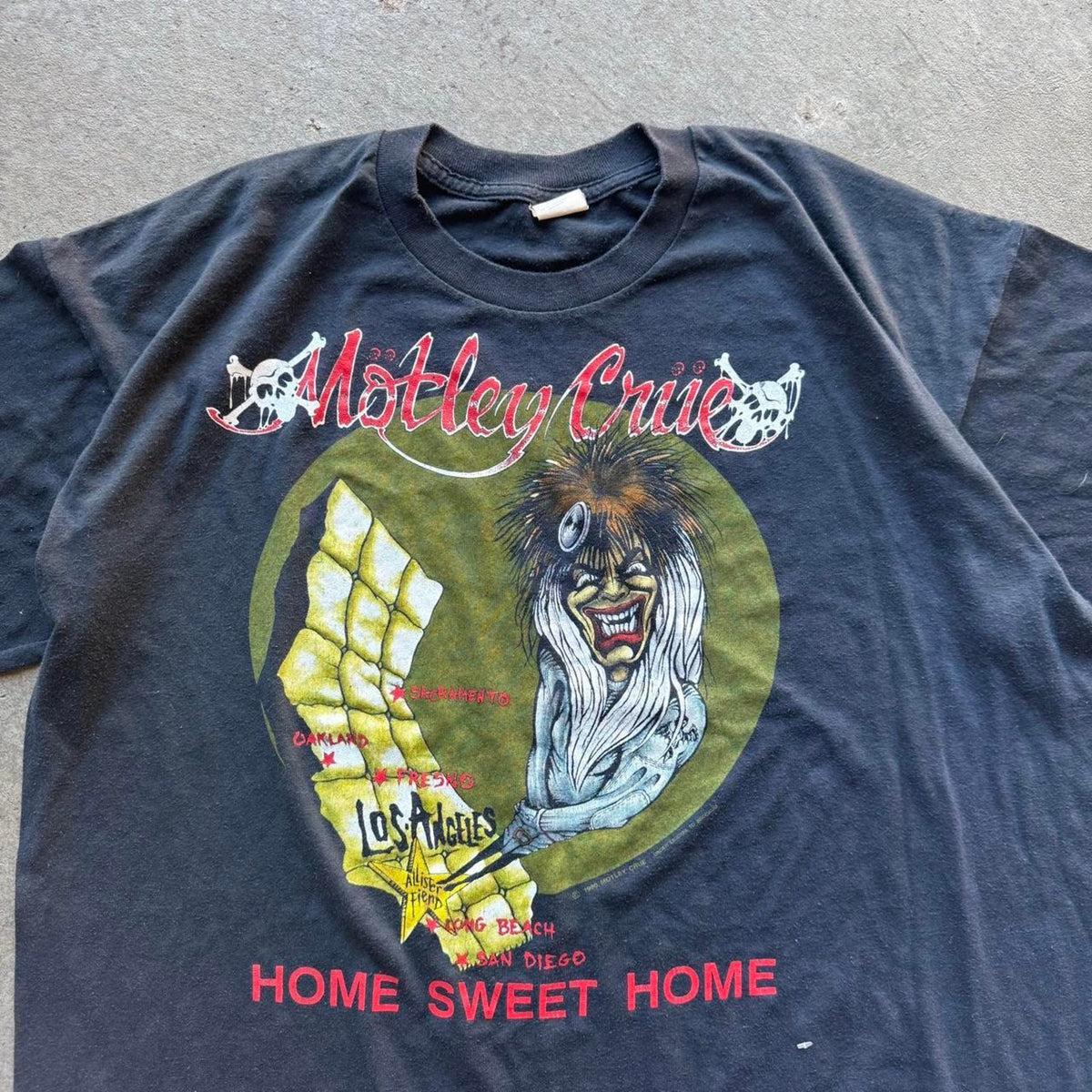 Vintage 1990 Motley Crue Home Sweet Home Band T-Shirt - X-Large
