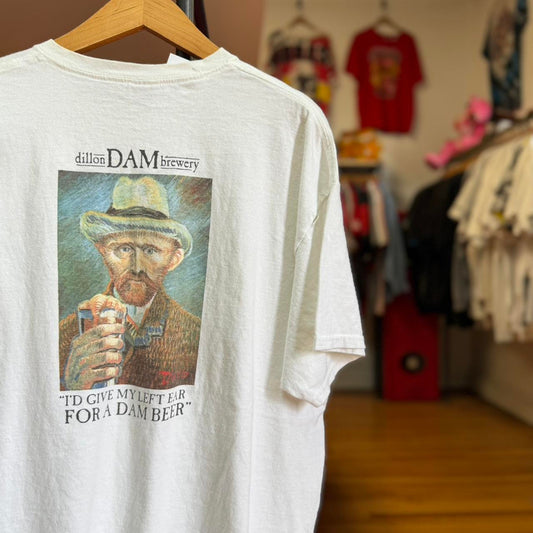 Vintage Y2K Van Gogh Beer Promo Art T-Shirt